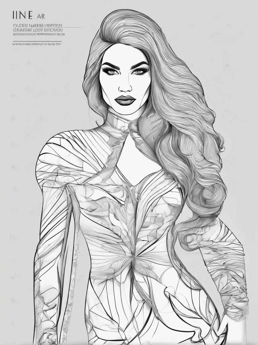 A high-fashion,Dress up in style,Full body standing painting,3D立体,Detailed textures,High definition