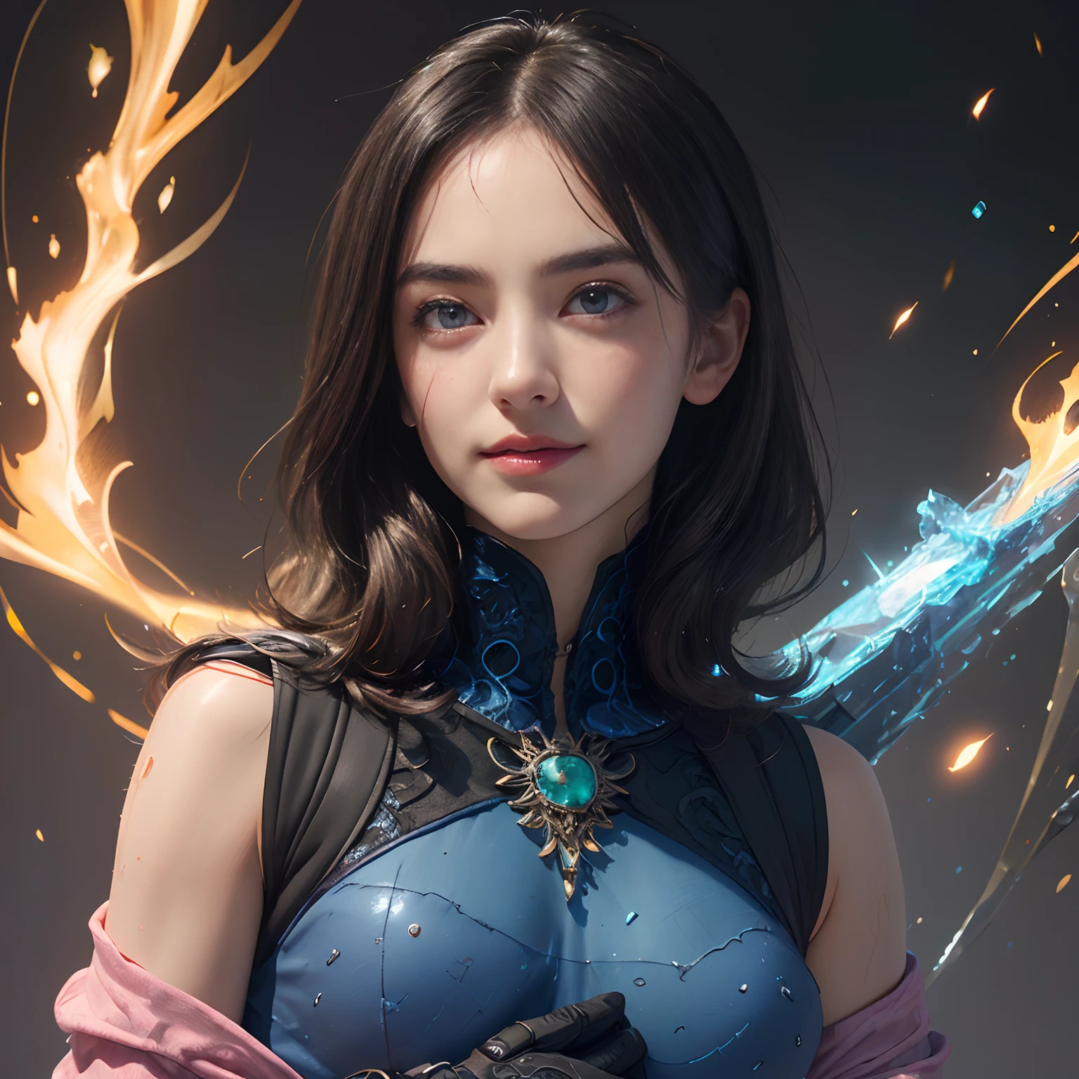 Full body, perfect face, big green eyes, laugthing , fighting pose, muscular female, Dinamic pose, Character sheet, pale skin, black latex clothes, huge boobs, hair band, curly hair, very short hair, red cape, facial expresions, black hair, ponytailhair, multiple angles, perspective, multiples images.