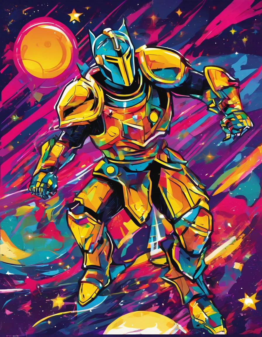Cosmic Fallen Knight, cinzas cosmicas, estranho, assustador, cores muito brilhantes, light particles, com luz brilhante, Mshiff, Arte do papel de parede, Papel de parede UHD, artistic, intrincado