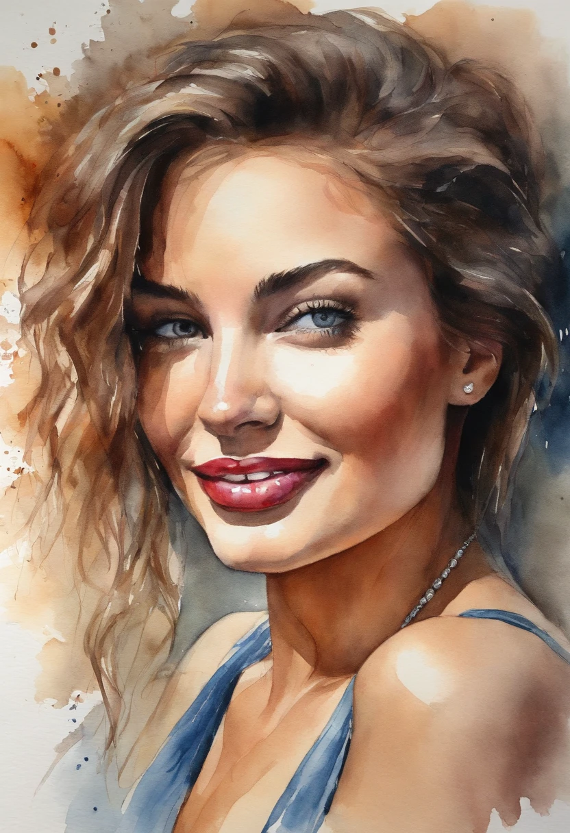 (obra-prima, mejor calidad),1chica joven sensual morena con cabello claro sentada en un Ferrari rojo, la mano debajo de la barbilla, warm lighting, vestido corto, primer plano borroso