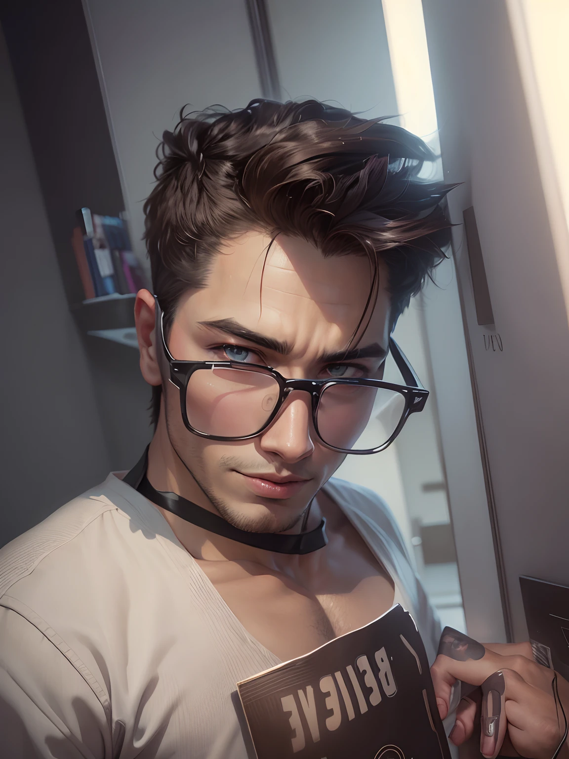 Realistic anime handsome same as this photo