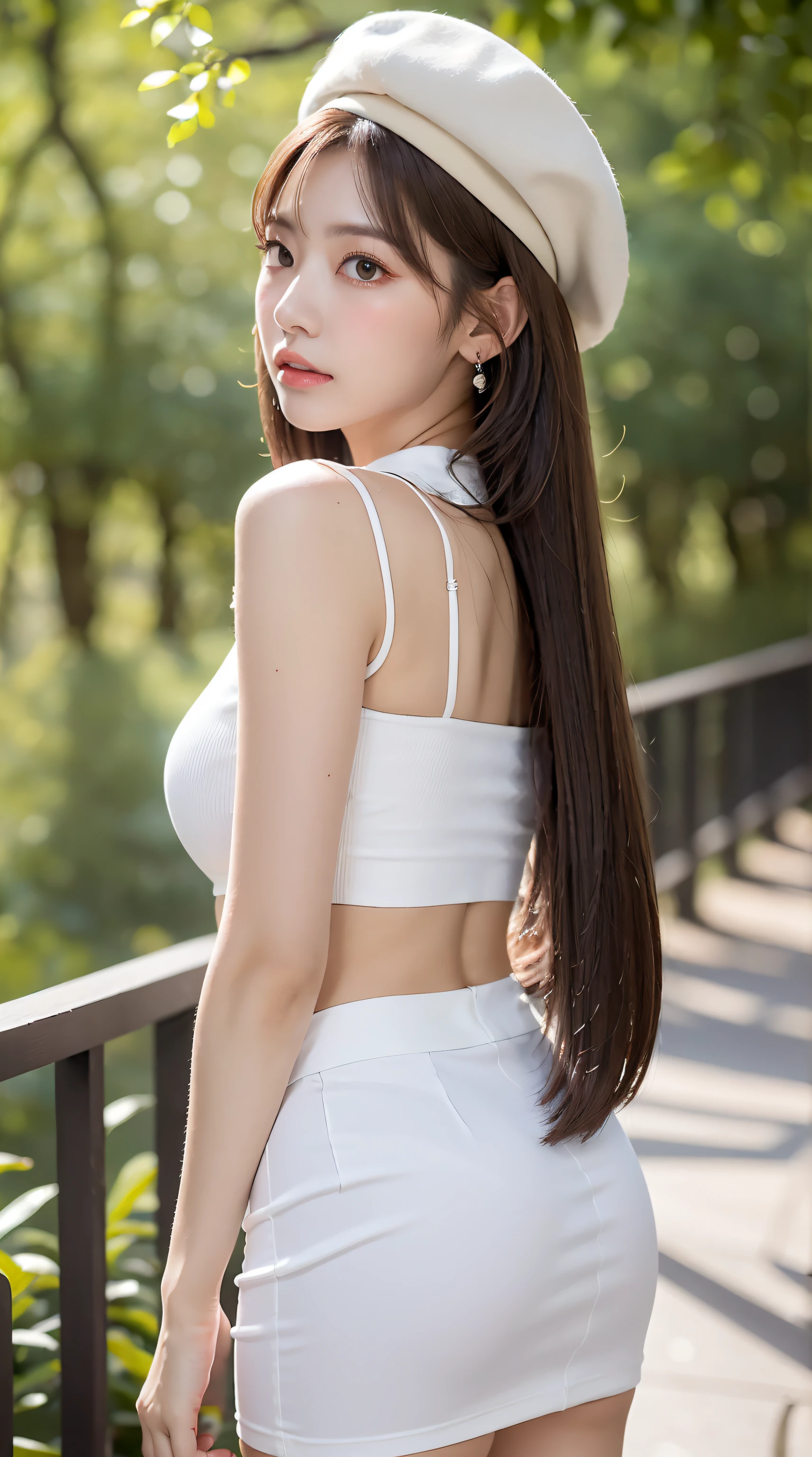 White shirt,jeans,outdoors,Urban Park,On the lawn,One woman,close up face,fully body photo,masutepiece, The highest image quality, High quality, the background is clear，Beautiful woman, Japanese, Detailed, Detailed eyes, Detailed skin, Beautiful skin, 超hight resolution, (reality: 1.4),Very beautiful woman, Slightly younger face, Beautiful skin, slender, (Ultra photo realsisim), (hight resolution), (8K), (Very detailed) (beautifully detailed eyes), (super detailed),   (Detailed face), view the viewer, Fine details, Detailed face, Staring straight ahead, Staring straight ahead, photos realistic, Bright lighting, Professional Lighting, Black hair,poneyTail,a baby face,,Hairstyle: ponytail,Long ponytail hairstyle,slight smile,