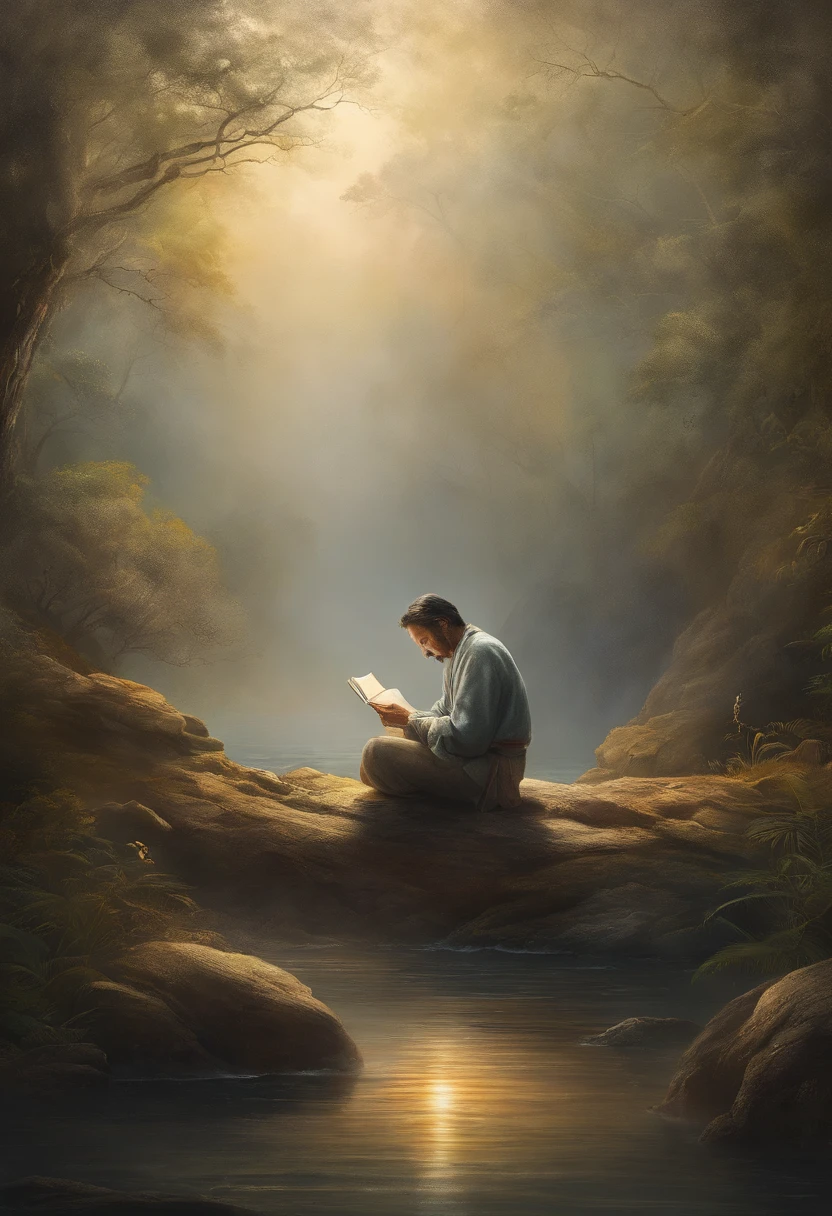 World Messianic Church of Brazil, Mokiti Okada of Japan, luz do oriente, johrei, luz divina, Japanese man sitting praying, diante de um horizonte lindo, com o sol se pondo, light coming out of the hand, luz de deus, in connection with the divine, Sound of silence, foto retrato, Directed by: Drew Tucker, Directed by: Adam Marczyński, Directed by: Alexandre Kucharsky, Directed by: Gavin Nolan, Surrealismo 8K, Directed by: Jason Felix, Yuri Shwedoff e Tom Bagshaw, arte ilustrativa, Estilo Erik Johansson