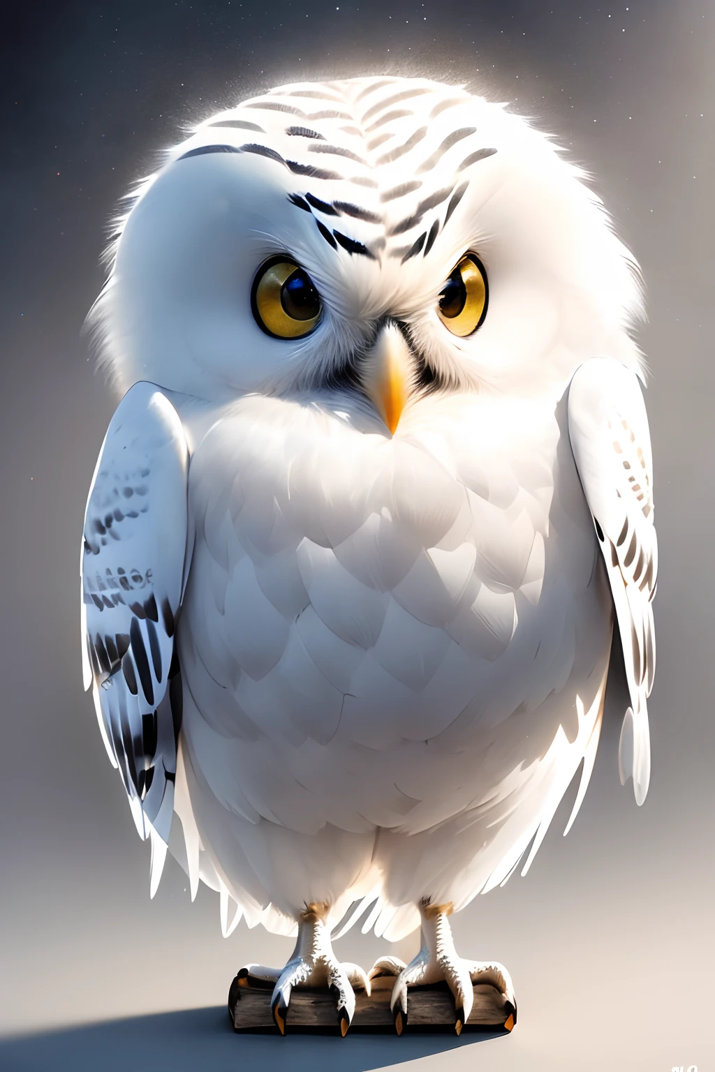 (best quality,4k,8k,highres,masterpiece:1.2),ultra-detailed,(realistic,photorealistic,photo-realistic:1.37),
white background: 1.3, cute snowy owl, fantasy, ink