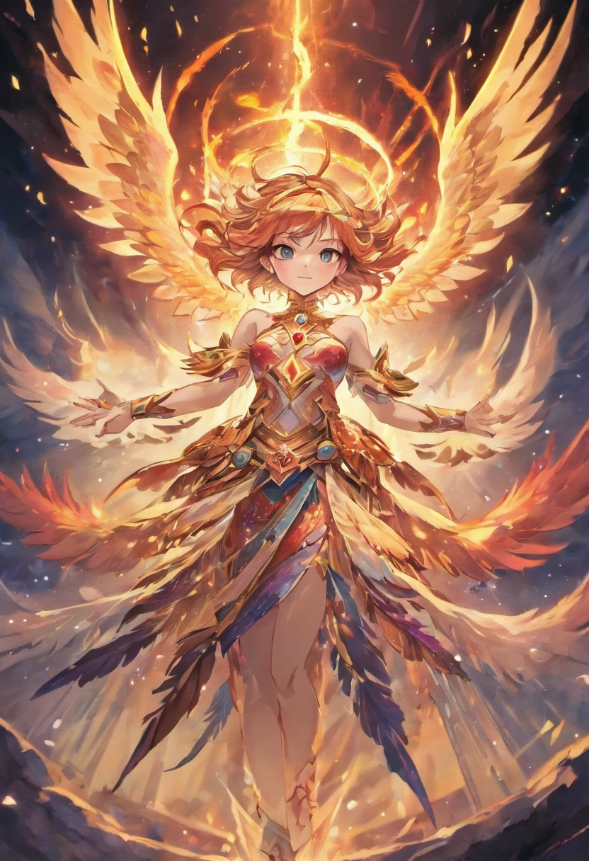 best quality,ultra-detailed,realistic:1.37,portrait,mythology,beautiful detailed eyes,longeyelashes,fiery colors,glowing feathers,graceful wings,ethereal atmosphere,divine aura,fierce beak,sharp talons,healing flames,regeneration,transformation,symbol of rebirth,powerful presence,mythical creature,dramatic lighting,extraordinary beauty,majestic,mythical bird,mythical power,ancient legend,endless cycle of life,mythical creature,mythical kingdom,mythical landscape,ancient ruins,heroic,unfathomable power,blazing fire,limitless strength,intense energy,mythological fantasy,cosmic connection,journey of transformation,mythical realm,fantastical artistry,awe-inspiring,mythological symbolism,mythical rebirth.