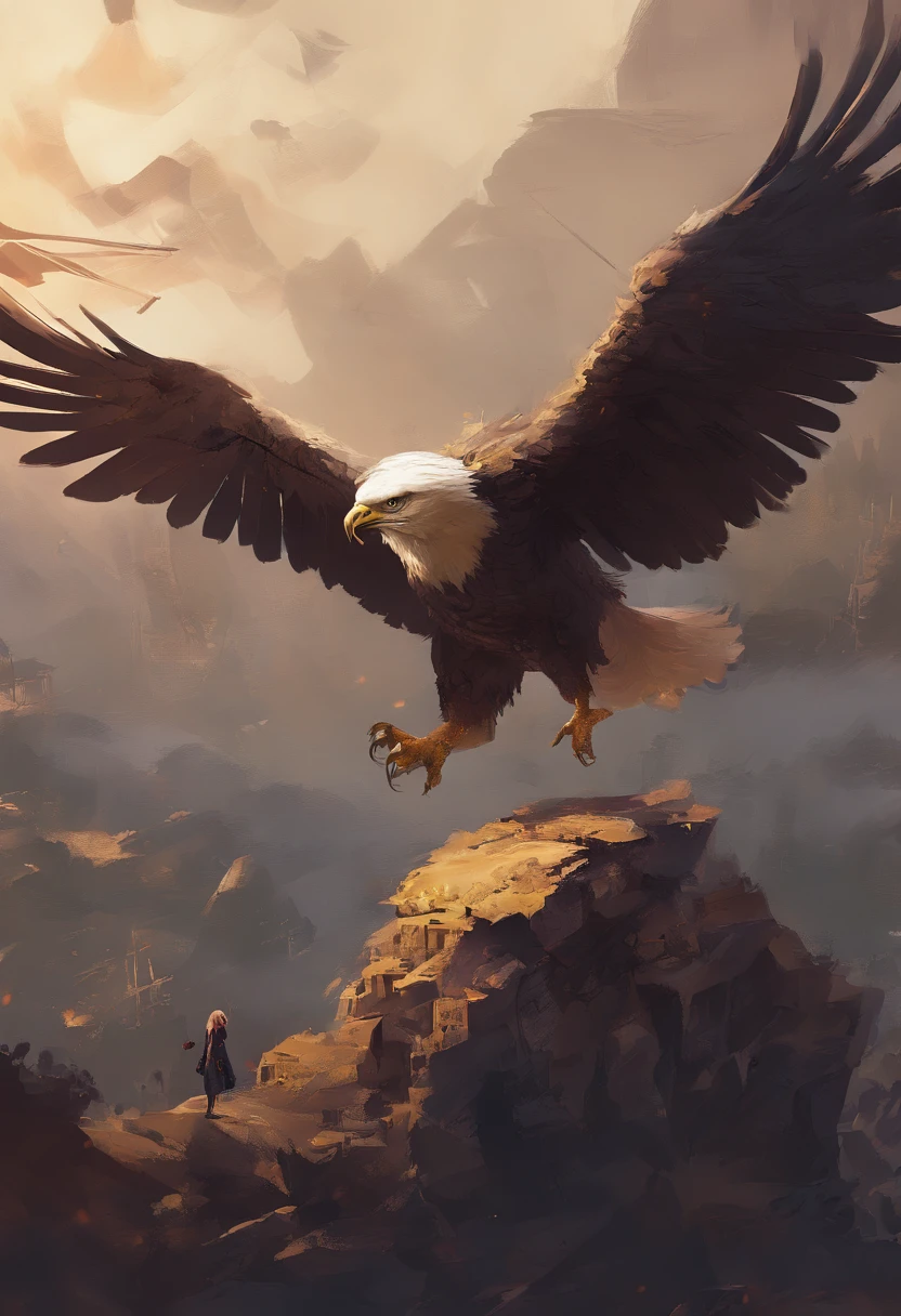 A chick hidden under the wings of a mother eagle，It's always hard to fight for too long，Only in danger，para estourar potencial，No final, Tianyu sorriu!