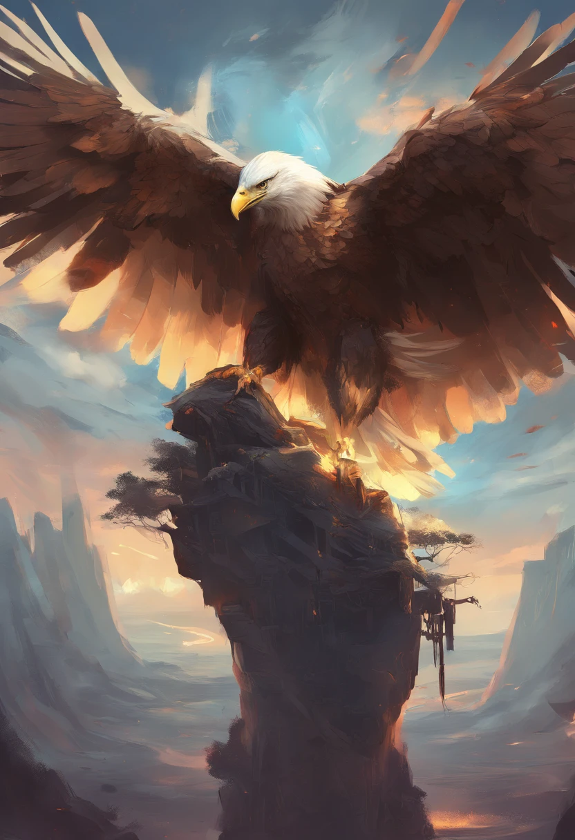 A chick hidden under the wings of a mother eagle，It's always hard to fight for too long，Only in danger，para estourar potencial，No final, Tianyu sorriu!