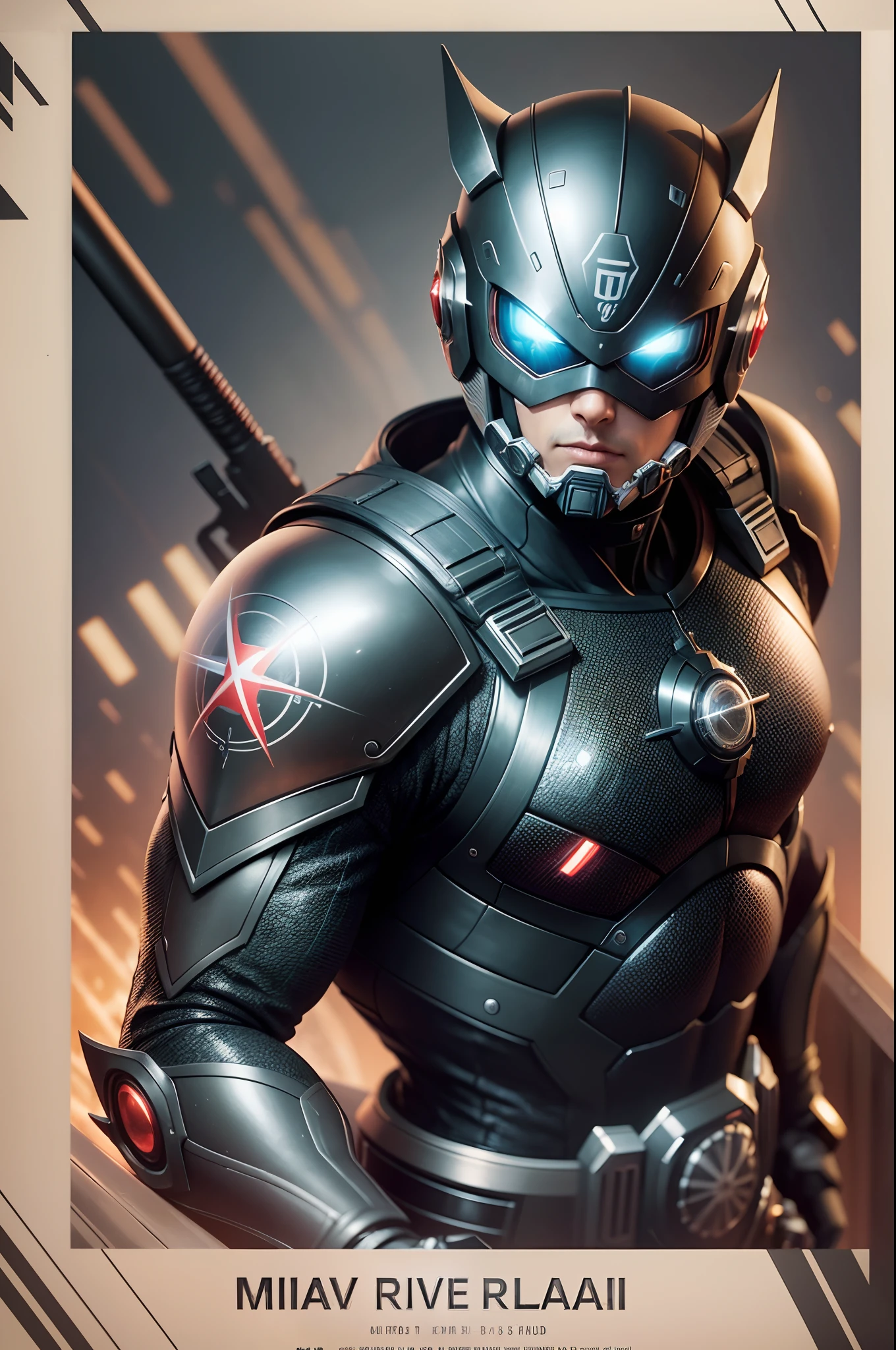 •    Resolution: Create an 8K resolution artwork for the highest quality.
    •    Style: Utilize a cinematic art style with a 1.25 aspect ratio for an epic and cinematic feel.
    •    Software: Use Photoshop for realistic art with a scale factor of 1.5 to enhance details.
    •    Scene: Design a masterpiece of Kamen Rider Black RX in a circuit rider scenery.
    •    Realism: Aim for ultra-realistic details and textures in both the character and the environment.
    •    Poster and Movie: Craft the artwork to be suitable for a movie poster or wallpaper.
    •    HUD and DSIR: Incorporate elements of a heads-up display (HUD) and digital screen information (DSIR) for a futuristic touch.
    •    Vintage Gradient: Apply a vintage gradient to add depth and atmosphere to the artwork.
    •    Camera and Lens: Mimic the photography style of a Canon 5D camera with a +150mm lens, f/4 aperture, ISO 6400, and a shutter speed of 540 for a cinematic look.
    •    Costume and Hero Pose: Showcase Kamen Rider Black RX in his outfit in a full hero pose.
    •    Skin and Details: Pay close attention to detail in the character’s skin and costume, blending anime and realism seamlessly.
    •    Art Ratio: Maintain a 1.25 aspect ratio for a cinematic presentation.
    •    Style Influence: Draw inspiration from the style of “midjourney.” --auto --s2