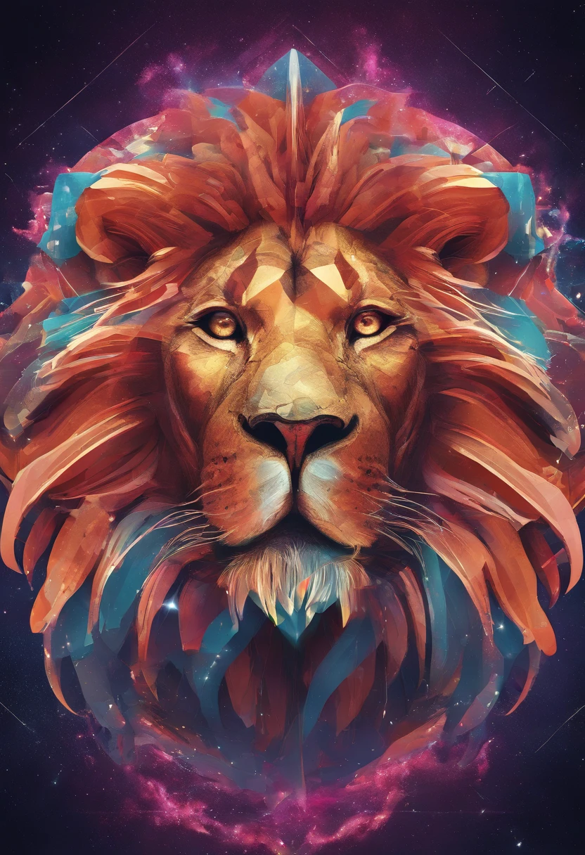 a photograph Galaxies, espirais, outer space, Nebulosas, estrelas, smoke billowing,espatacular imagem, detalhe intrincado, in the form of a lion, octane rendering, 8k hiper realista, Textura realista, Unreal Natural Lighting Engine, cinestill 800, (mola a 35mm |)