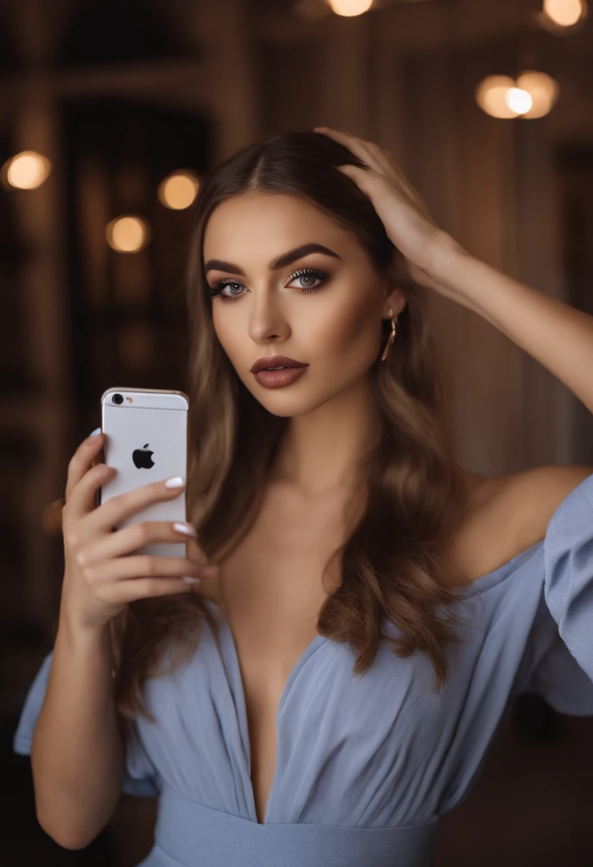 Woman with tight dress
With iPhone 14 in hand, fille sexy aux yeux bleus, Portrait Sophie Mudd, Portrait de Corinna Kopf, cheveux blonds et grands yeux, selfie of a young woman, Les yeux dans le club Violet Myers, ohne Maquillage, maquillage naturel, Look directly into the camera, Visage avec Artgram, dezentes Maquillage, Superbe photo du corps entier, dans la chambre, Fission