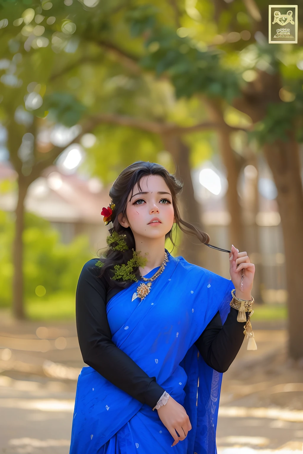 Realistic looking innocent, anime style