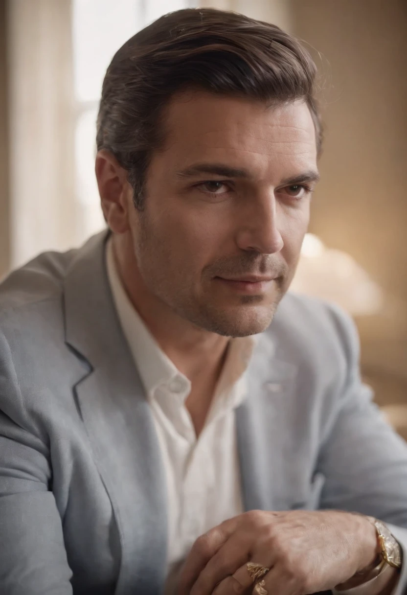 homem rico empresario barbudo de terno