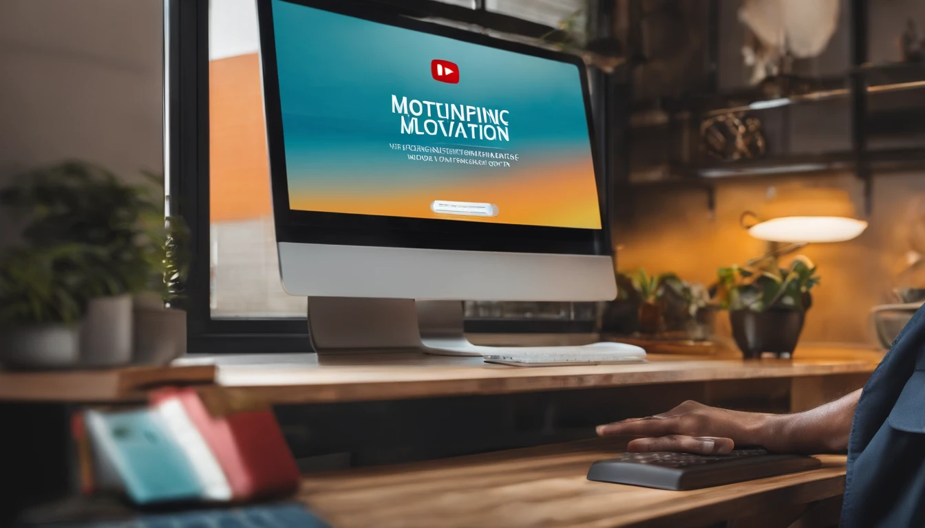 "Design a compelling YouTube video cover image that encapsulates the significance of motivation in the workplace. Incorporate vibrant colors, inspirational symbols, and professional elements to convey the importance of motivation in achieving success in one's career."