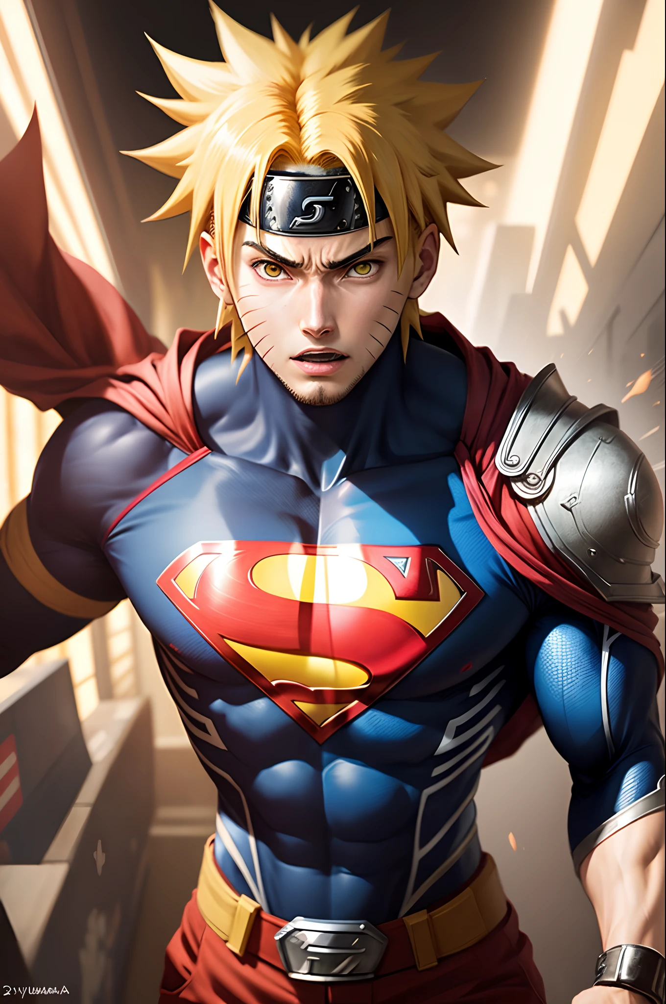 Naruto bijuu mode, Superman, Hyperdetailed
