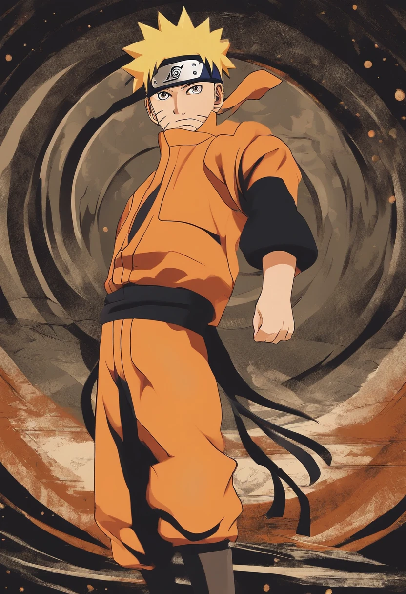 "Create a breathtaking movie poster inspired by Masashi Kishimoto's Naruto, showcasing the legendary Naruto Uzumaki in all its glory. And on the other photo adds the same with other super known anime star"