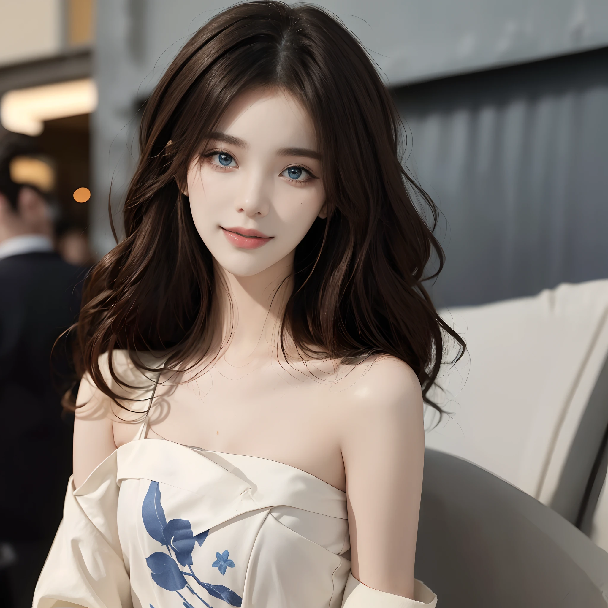 ((4K works))、masterpiece、(top-quality)、1 beutiful girl、Slim body、tall、((Attractive clothes in black and white))、(Detailed beautiful eyes)、Take selfies on the road at night、((Face similar to Carly Rae Jepsen))、((Long boyish red hair))、((Smaller face))、((Neutral face))、((Bright blue eyes))、((American adult women))、((Adult female 26 years old))、((cool lady))、((Like a celebrity))、((Smiling expression))、((Korean Makeup))、((elongated and sharp eyes))、((Happy dating))、((boyish))、((She is walking in front of the viewer))、Professional Photos、Icon Photo