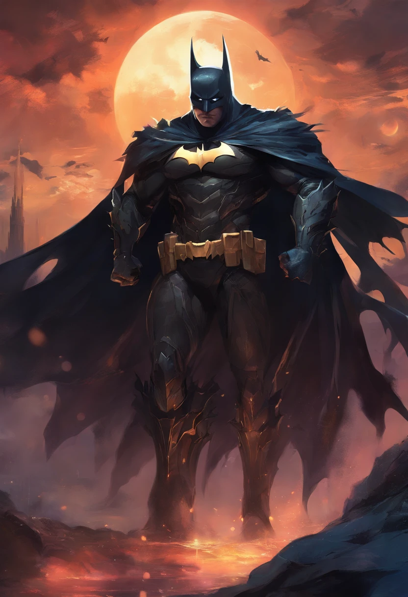 An Anime Batman, Perfect body, perfect facem Cinematic, Terror, horror, Black bioluminicense, HD, Dark fantasy