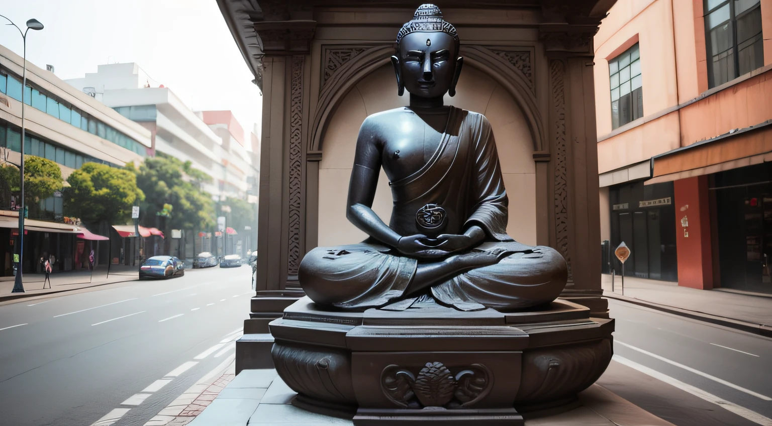 estatua de buda bem detalhada