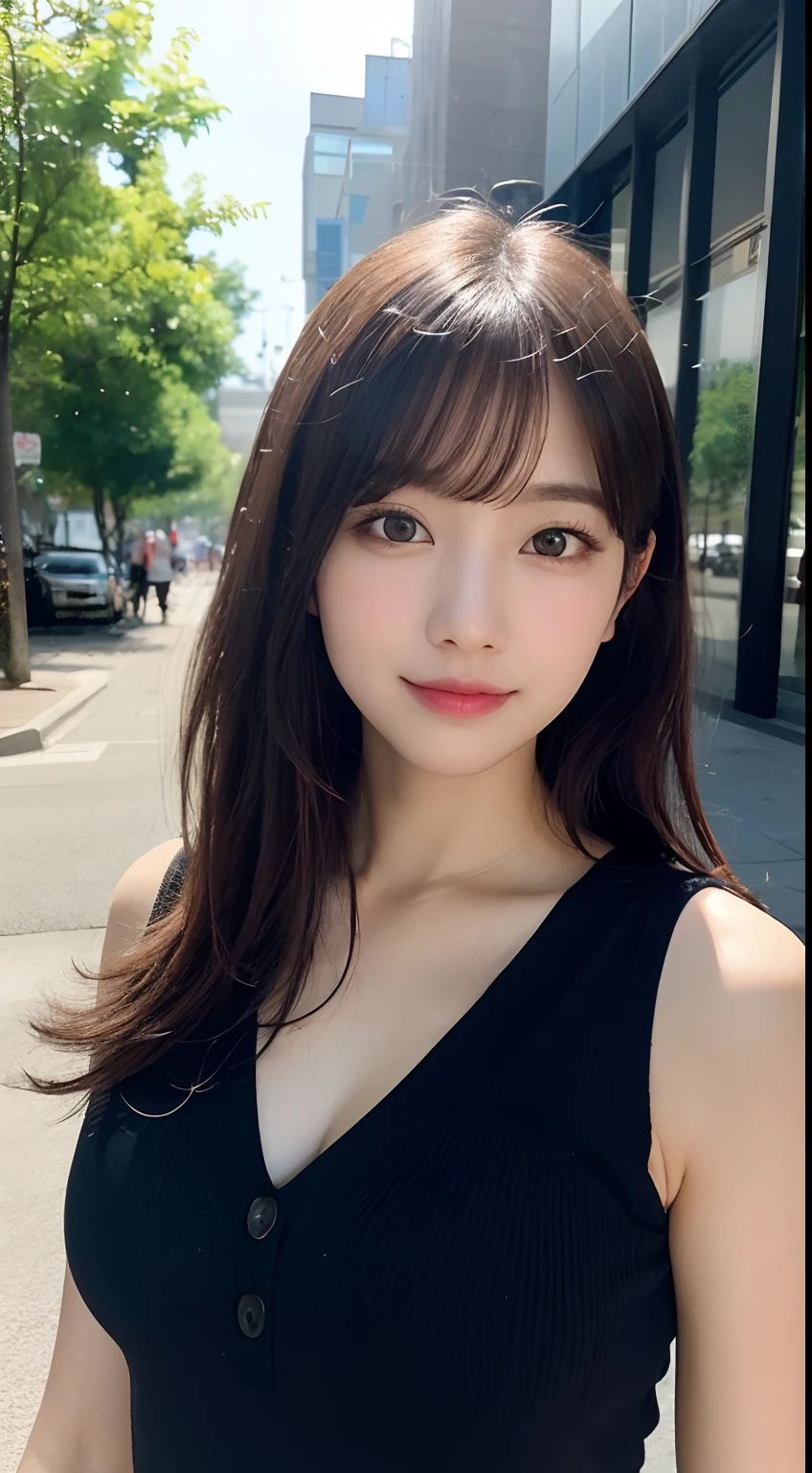 randome pose, mix4, (8K, Raw photography, top-quality, masterpiece: 1.45), (realisitic, Photorealsitic: 1.37), one girls, cute little, A smile、Cityscape, natta, profetional lighting, plain,a park,photon maping, Radio City, physically-based renderingt, Gradient black hair, white hair, Long straight hair,gals,a handsome, girl with, large full breasts,Random attire,top quality photo, hight resolution, 1080p, (clearface), (Detailed face description), (Detailed hand description), (masterpiece), realisticlying, extreme light and shadows, dishevled hair, masterpiece, lush detail, (Fine facial features), (Highest Quality Photos), (masterpiece), (finely eye), dual、Look in front of you, Fine clavicle,Emphasis on the armpits、Show lower milk,