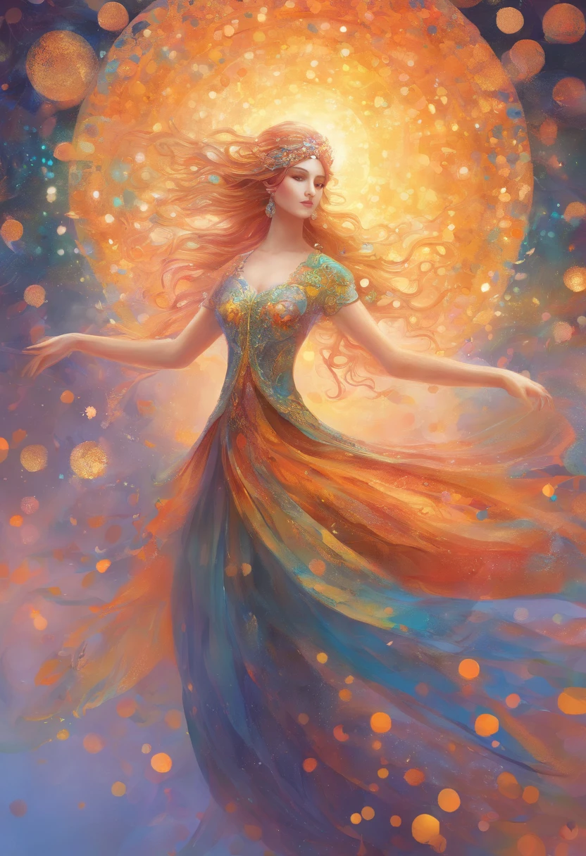 A dance of dots, a play of patterns, the luminous journey of a soul