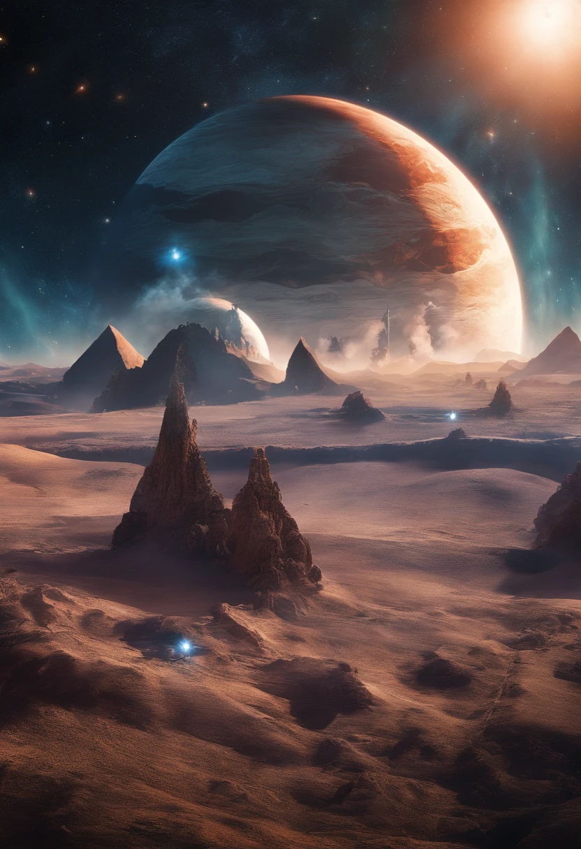a photograph Galaxies, espirais, outer space, Nebulosas, estrelas, smoke billowing,espatacular imagem, detalhe intrincado,na forma de dois tigres lutando ferozmente, octane rendering, 8k hiper realista, Textura realista, Unreal Natural Lighting Engine, cinestill 800, (mola a 35mm | |)