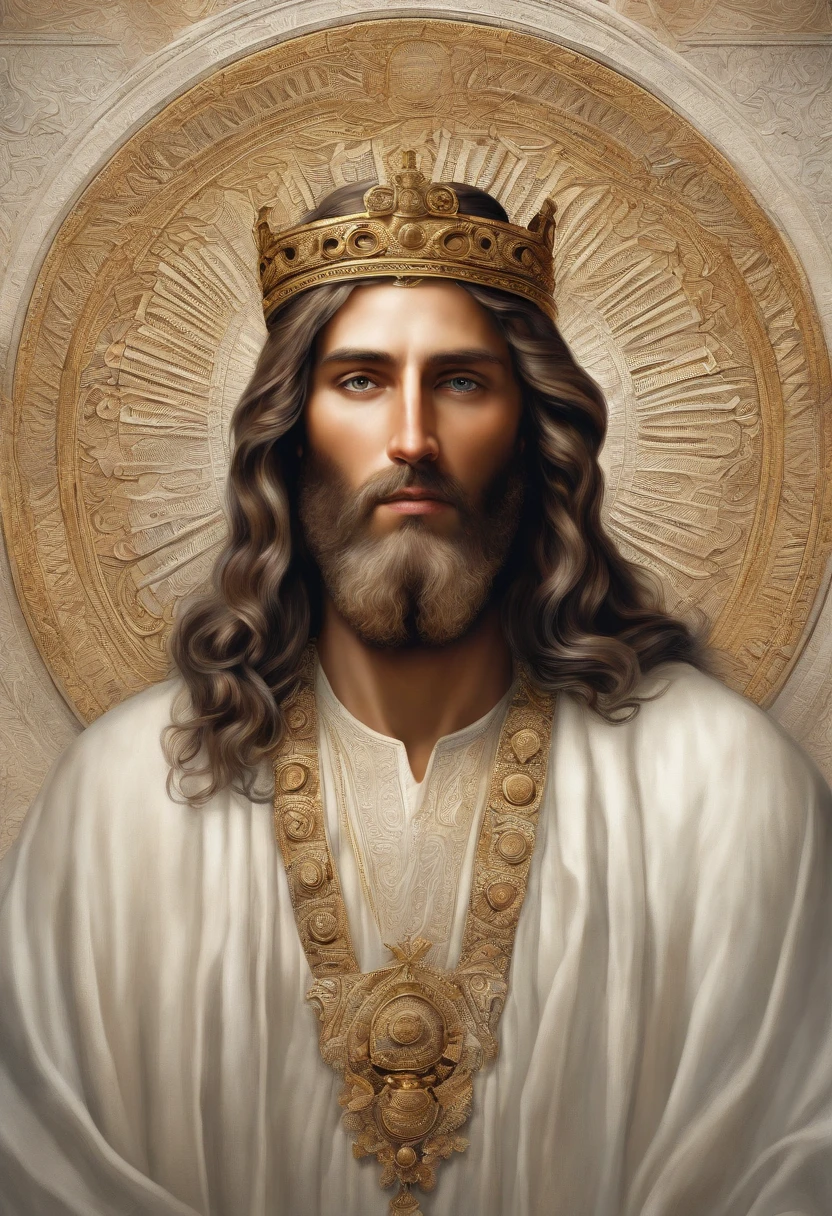 (symmetry),centered,a ((close)) up portrait,(Jesus),a very thin white man with long hair and a beard,wearing a long white robe,35mm,natural skin,clothes detail, 8k texture, 8k, insane details, intricate details, hyperdetailedhighly detailed,realistic,soft cinematic light,HDR,sharp focus, ((((cinematic look)))),intricate, elegant, highly detailed