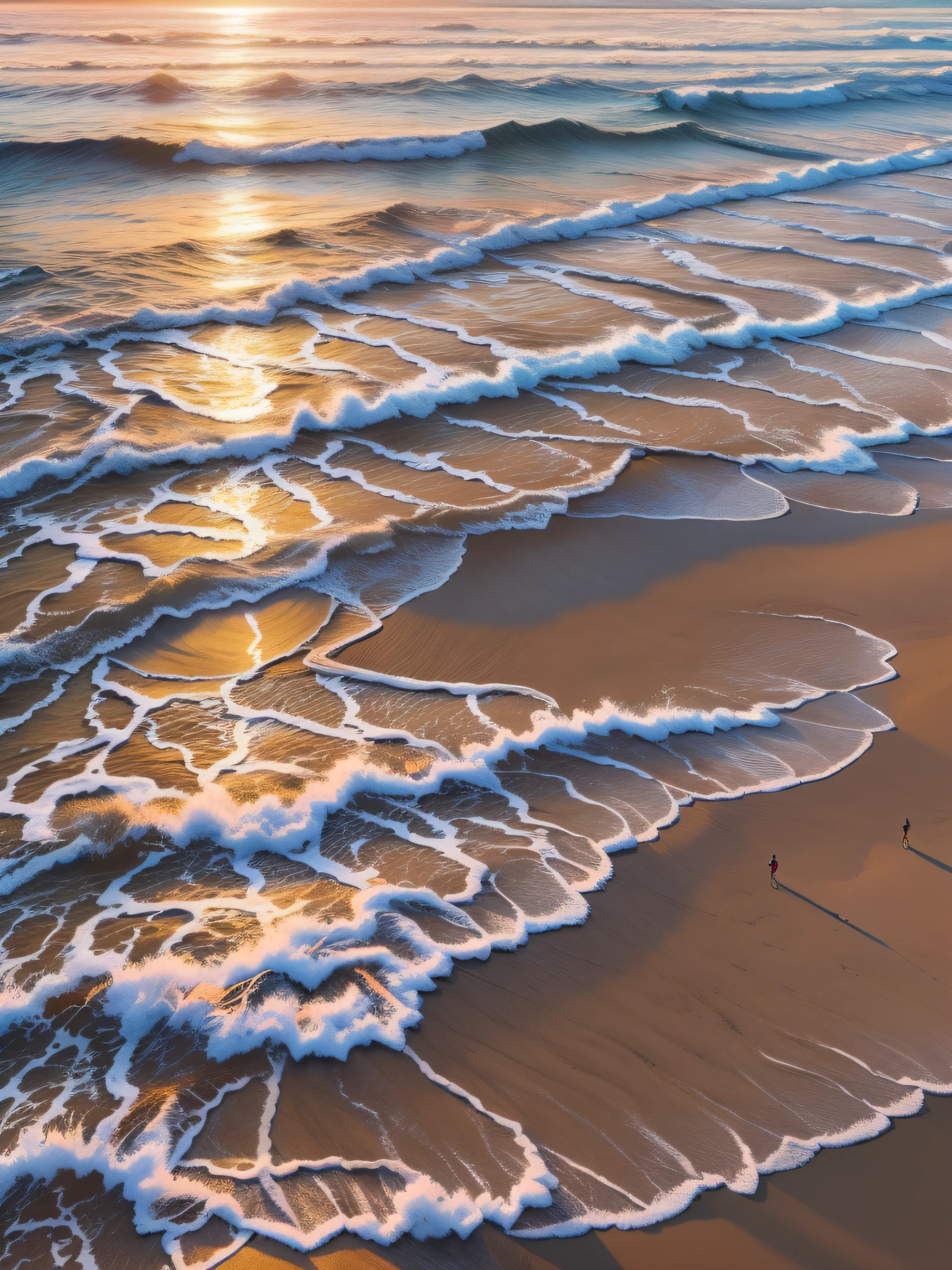 Um close up de um grupo de africanos em trajes africanos desenhados em uma praia, nascer do sol brilhando, com luz iridescente, imagem altamente realista, 32k, Ultra HD |, Cinematic lighting, estilo artgerm
