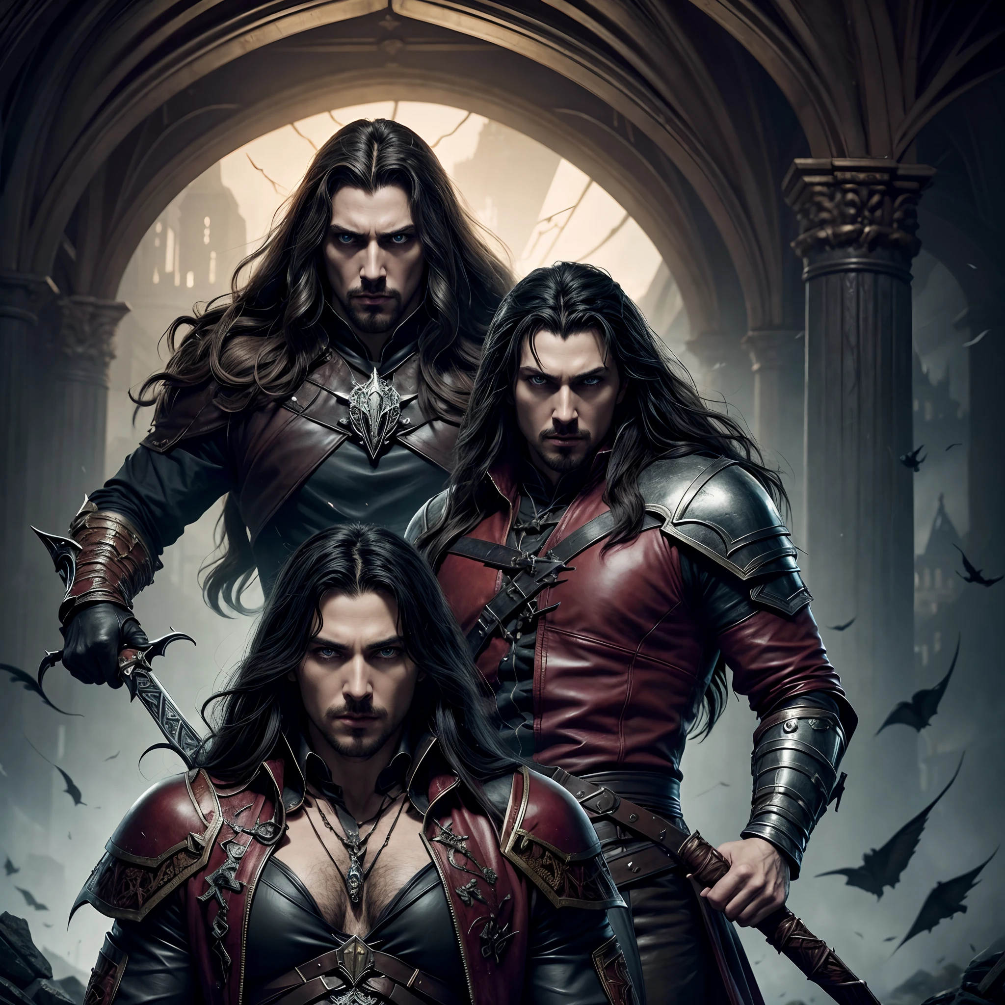 Castlevania Lord of the shadows hyper realistic super detailed Dynamic poster movie publicity master piece hyper realistic super detailed