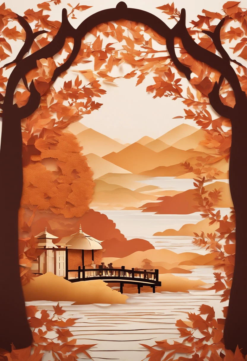 (((masterpiece))),best quality, autumn scenery, 1man, warm color, short hair, smile, calm expression