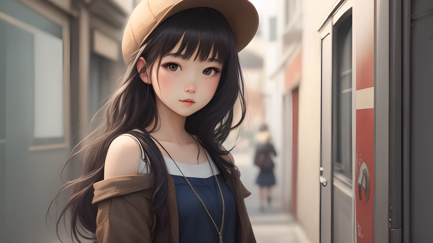 drawn girl