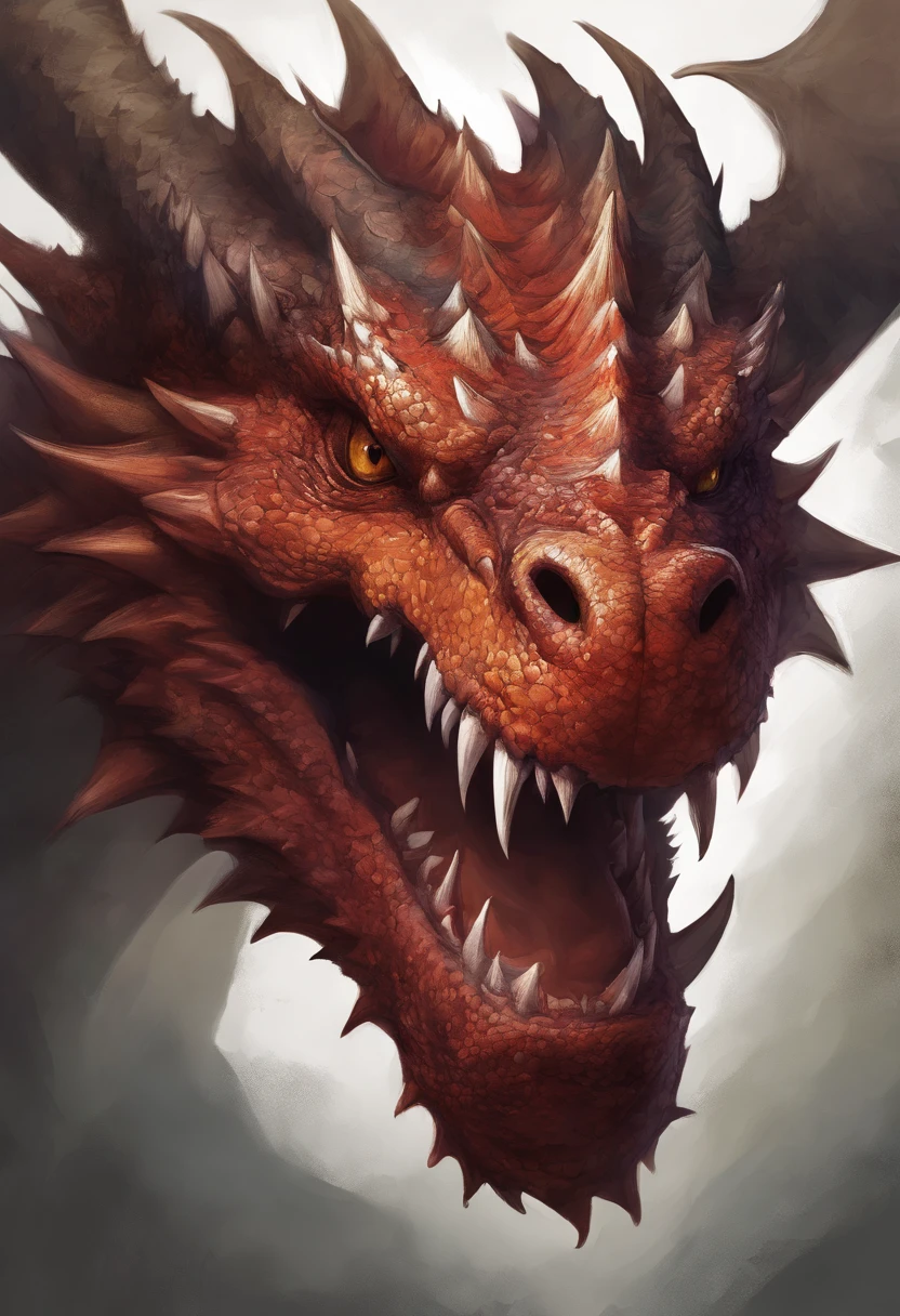 a drawing of a dragon head with sharp teeth and sharp teeth, dragon portrait, dragon face, portrait of a dragon, dragon art, epic pencil illustration, dragon head, detailed dragon, by Adam Marczyński, dragon head!, dragon with scars, by Sava Šumanović, by Arthur Pan, a dragon, well designed female dragon head, dragon mouth