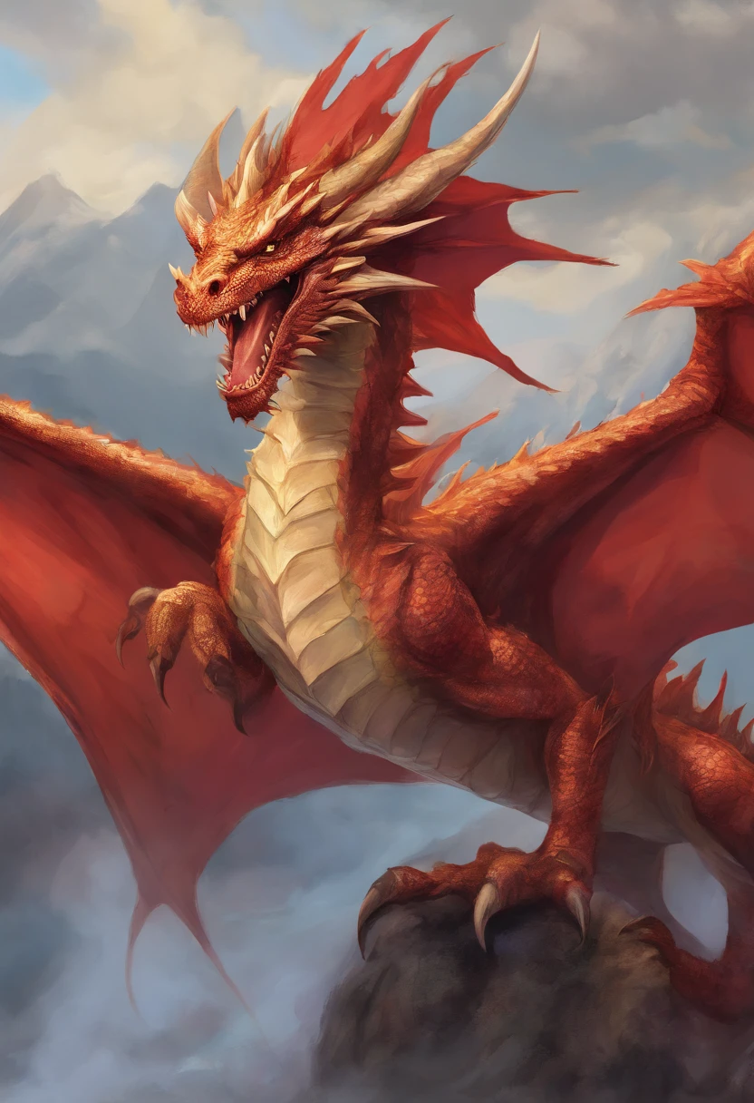 a drawing of a dragon flying with sharp teeth and sharp teeth, dragon art, epic pencil illustration, detailed dragon, by Adam Marczyński, by Sava Šumanović, by Arthur Pan, a dragon, well designed female dragon