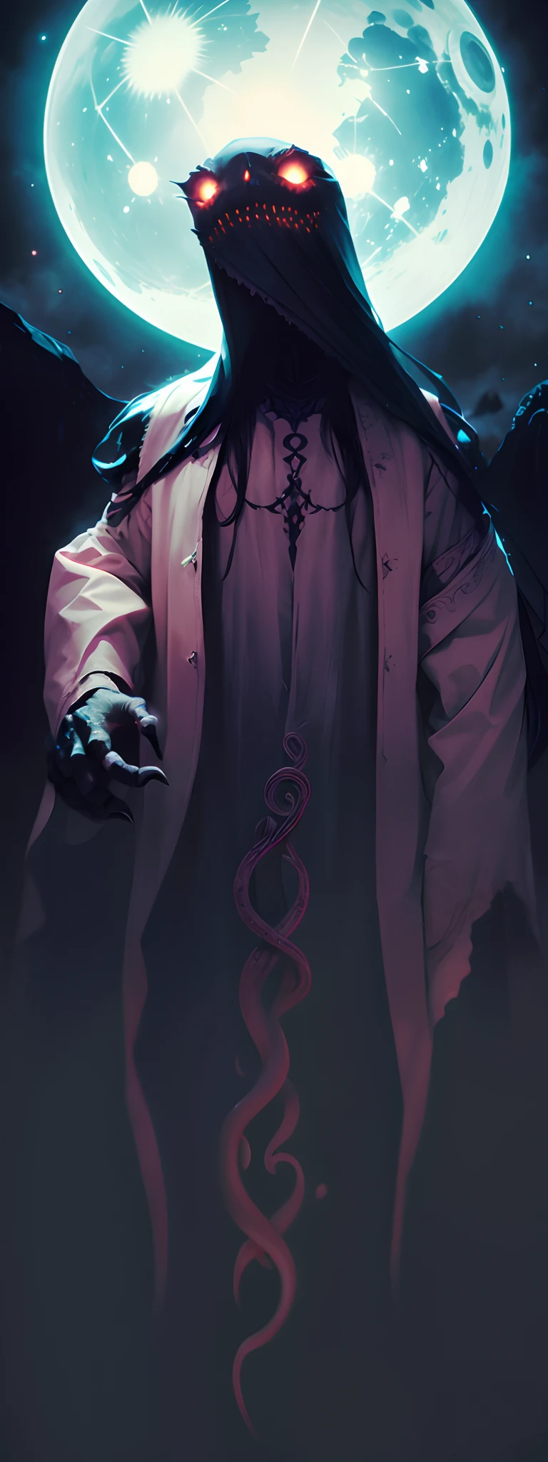 Anatomical accuracy of the hands, black scaly hands.