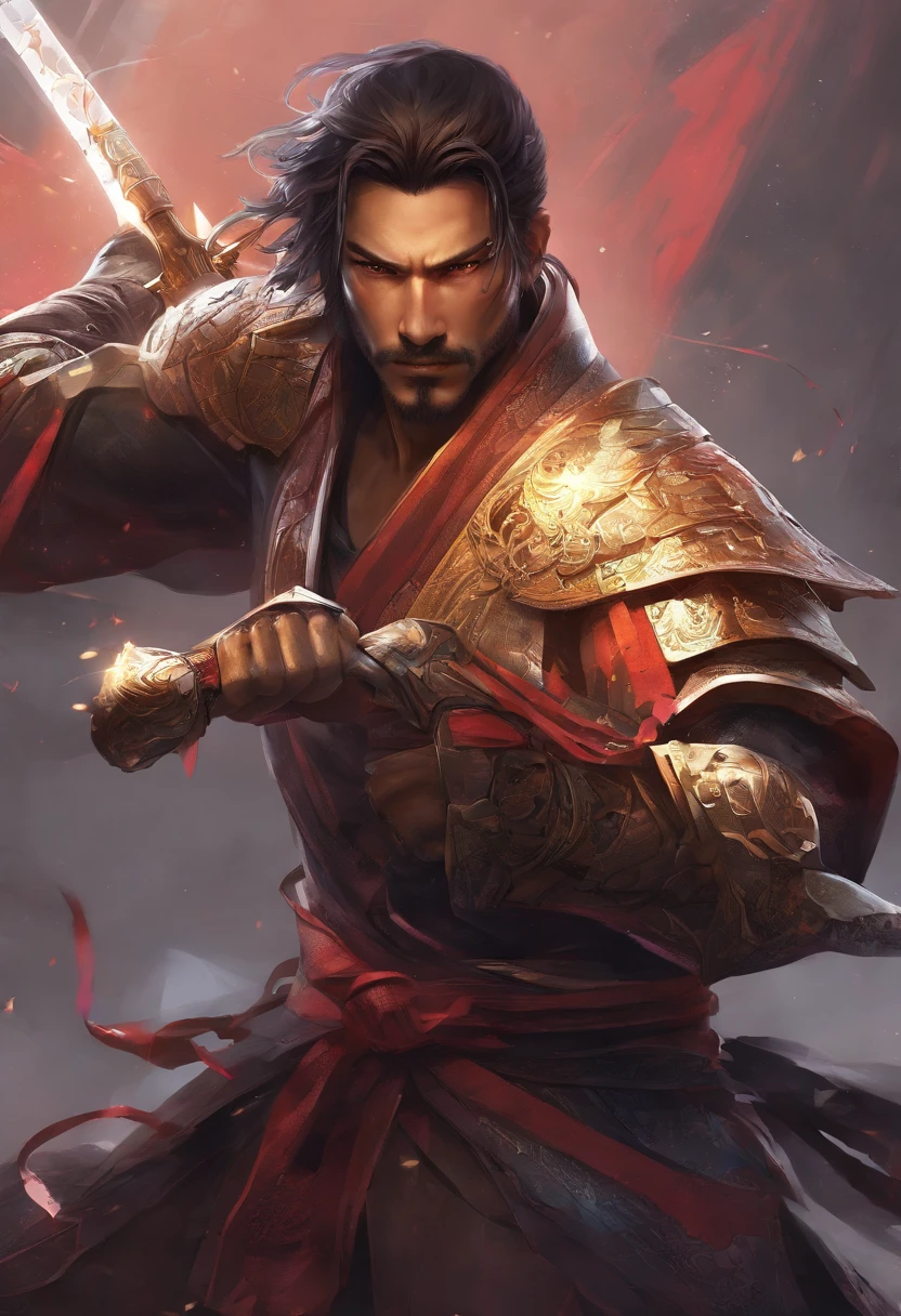 Man with a mask and holding a sword, katana, imagem de um guerreiro masculino adulto, Hanzo de Overwatch, Johnny Silverhand, badass anime 8 k, muscular male hero, samurai Cyberpunk muito bonito, Personagem de Mortal Kombat criando fogo, Retrato de um samurai Cyberpunk, samurai urbano, samurai Cyberpunk, musculoso! Cyberpunk, Ciborgue morto-vivo masculino musculoso