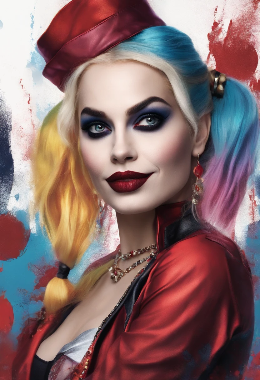 Britney Spears as Harley Quinn, vhs effect, (poster:1.6), poster on wall, nostalgia, movie poster, portrait, close up
(skin texture), intricately detailed, fine details, hyperdetailed, raytracing, subsurface scattering, diffused soft lighting, shallow depth of field, by (Oliver Wetter)