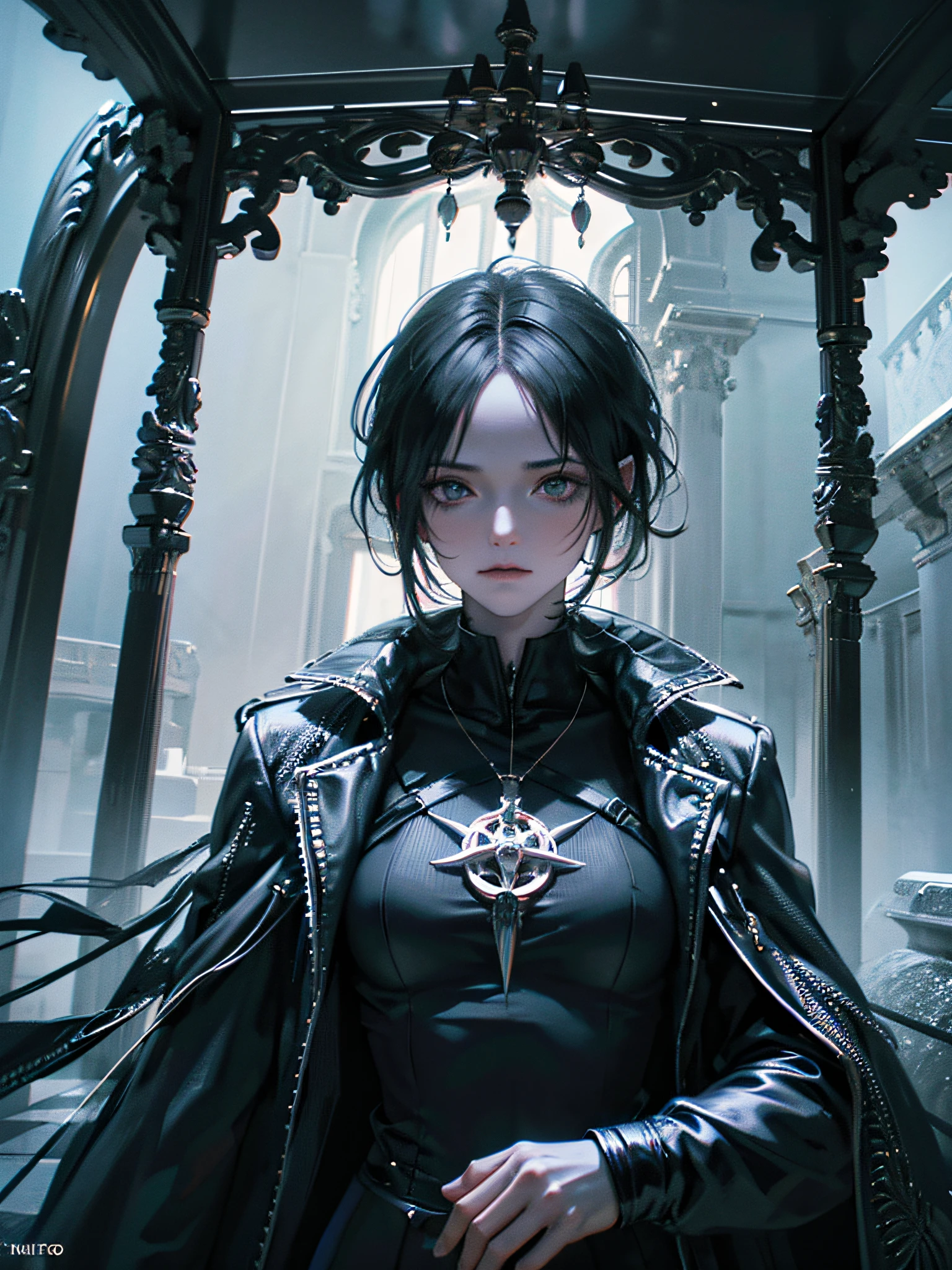 (Magia negra), (sinistro), O Corvo, (detalhes intrincados), (hiperdetalhado), 8K HDR, alto detalhamento, muitos detalhes, alta qualidade, soft Cinematic Light, dramatic atmosphere, atmosphric perspective
