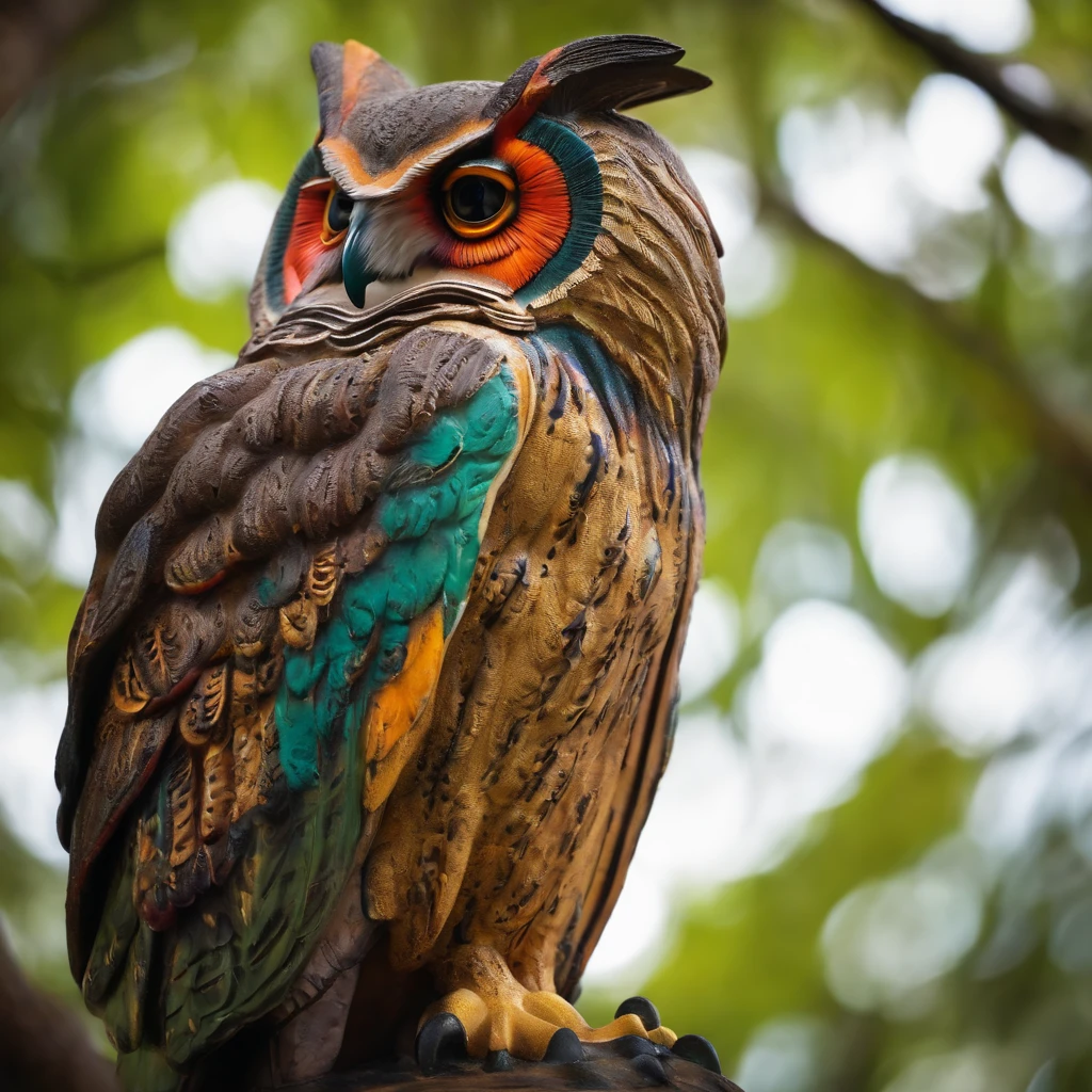 statue of an owl