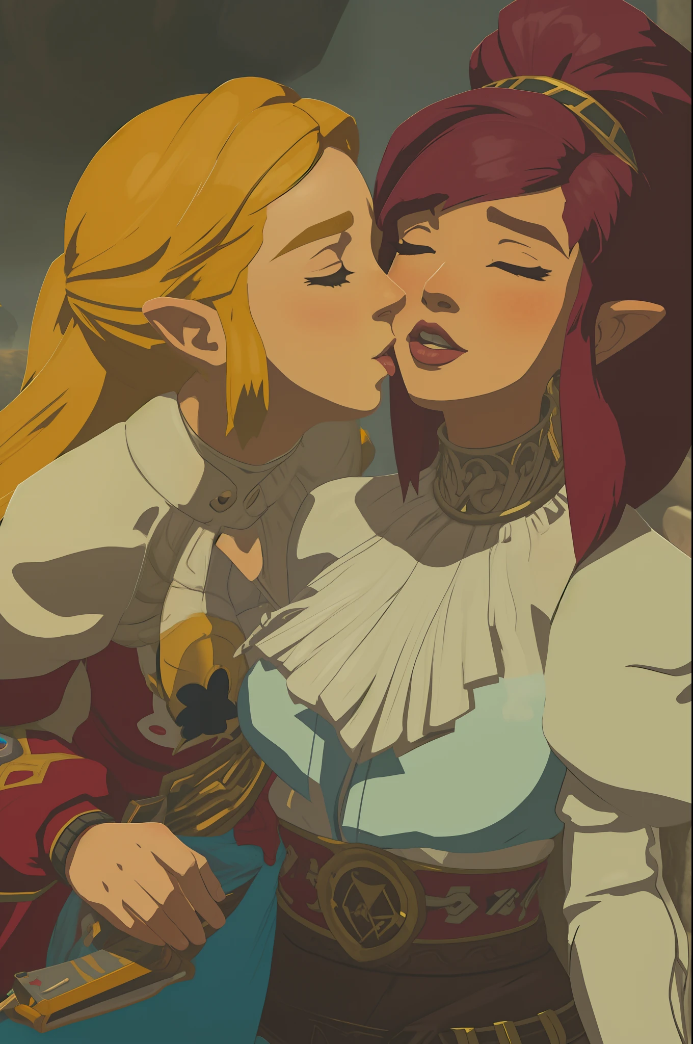 foggy, females drug dealers snorting kissing cocaine botw style