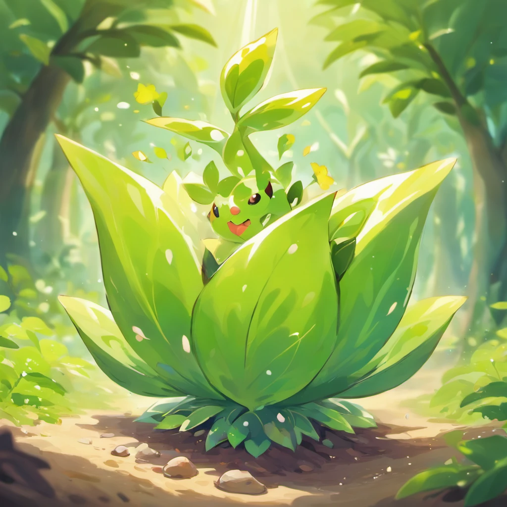 A strange seed was planted on its back at birth. The plant sprouts and grows with this Pokémon, masterpiece, best quality