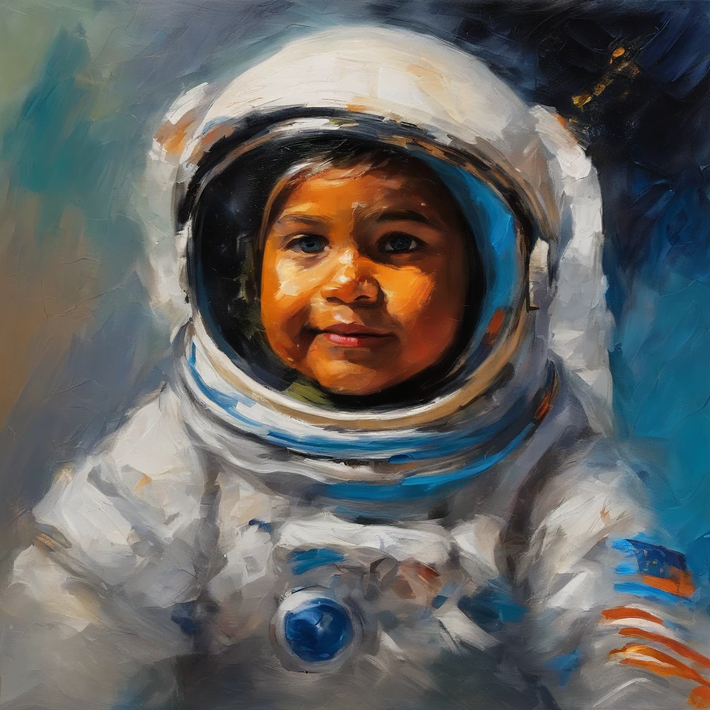 Pequeno menino astronauta, realista, alta qualidade, imagem detalhada, 4k, corpo inteiro