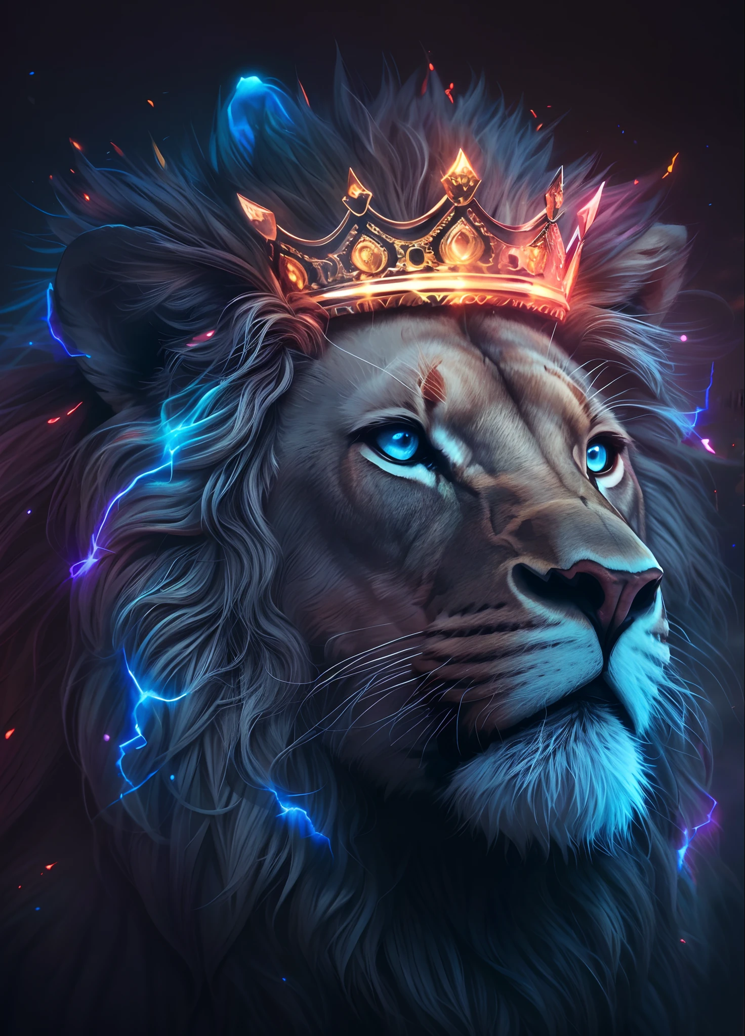 Lion, leone, King, naturais, Natureza, Natureza, Linda, renderizado, fotorrealista, UltraHD, 4k, texturasdetalhadas, sombras detalhadas, cores detalhadas, por do sol, sol se pondo, Sunset, Natureza Linda, fundo preto, por do sol, contraste detalhado, contraste realista, alta resolução, cores detalhadas, imagem de fundo a cruz de Cristo vazia