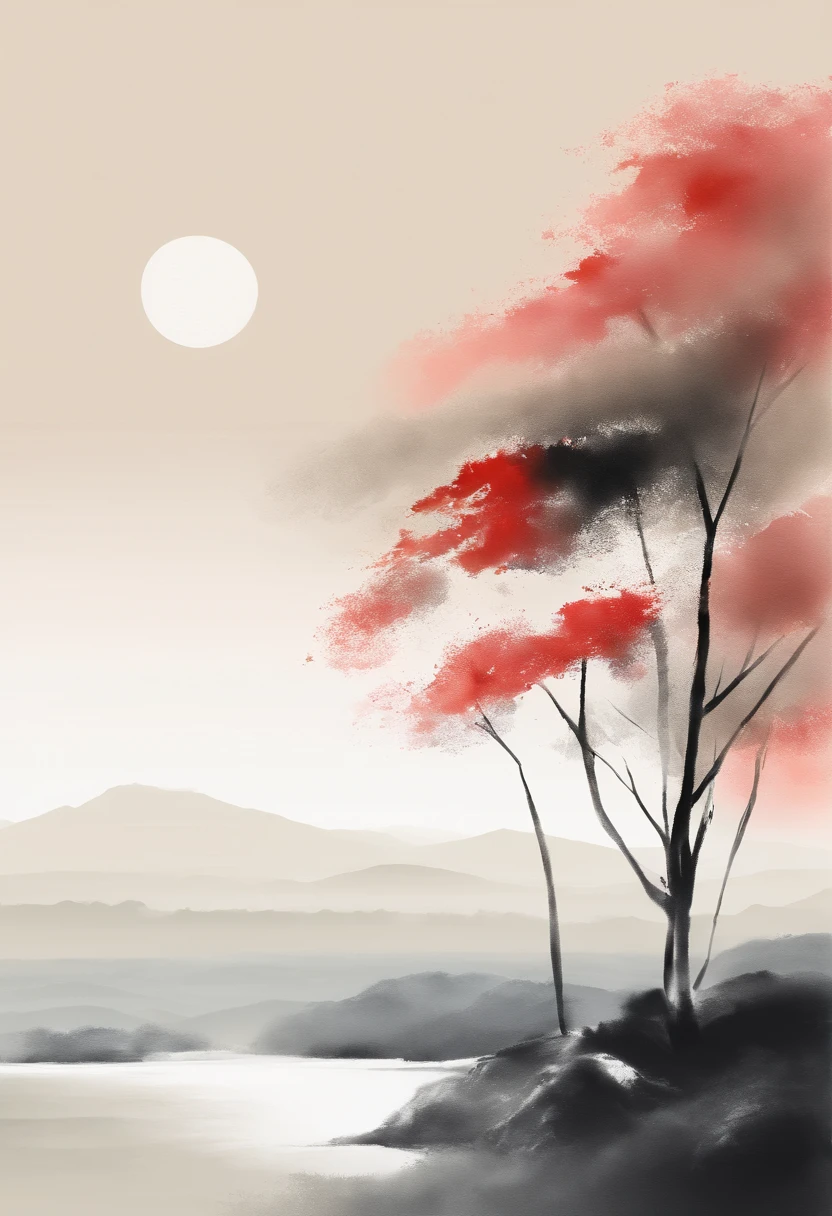 Field with beautiful flowers (close-up cleavage), meditate, Zazen, A meditative (Chinese landscape painting), (ink and watercolor painting), (8k wallpaper), (Light and Shadow Effect), rendering by octane, White balance design, Extremely detailed image representation, Wide angles, depth of fields, masterpiece, realistic, beautifully portrayed, a detailed, accurate, Masterpieces, masterpiece”