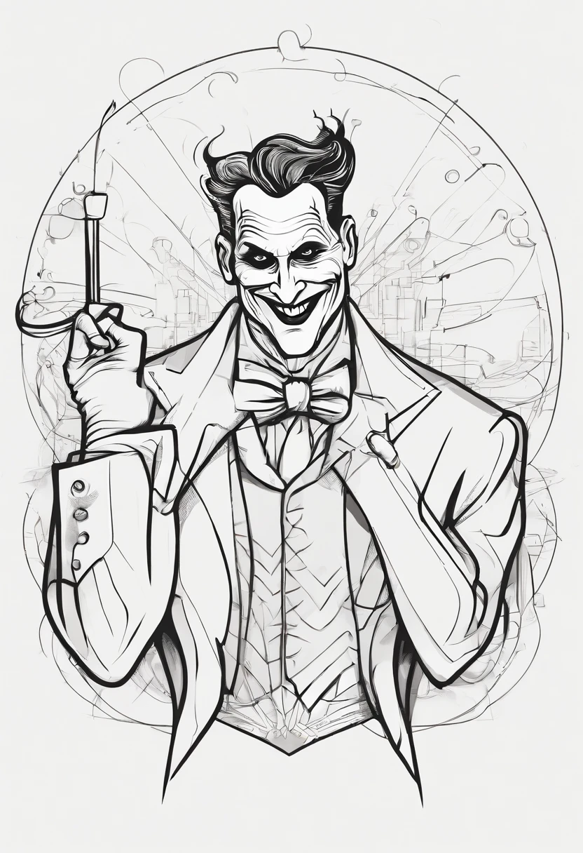 a drawing of a Marvel joker and the result is an impressive marvel Jojer cartoon drawings Sketches of men's drawings Artists' sketches