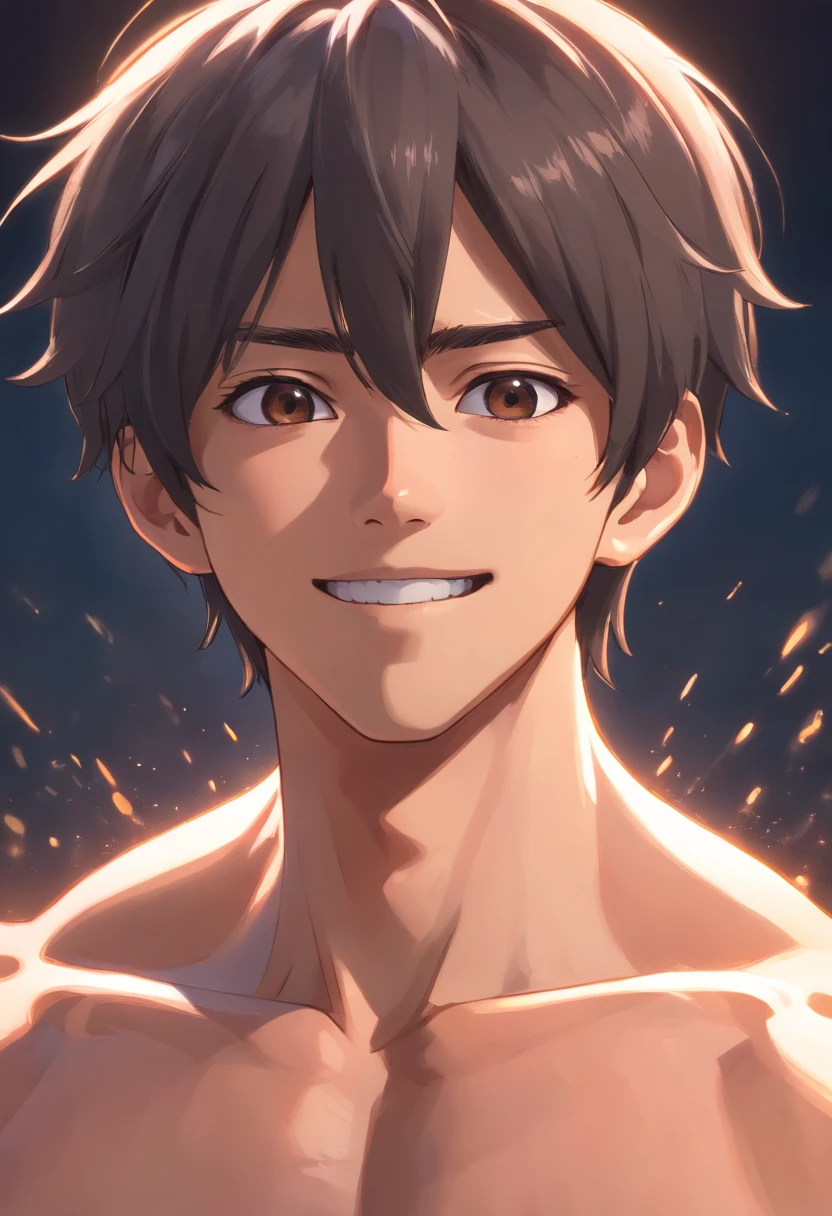 Best quality,A high resolution,Ultra-detailed,Photorealistic:1.37,Portrait,charcoal sketch,Dark background,Menacing smile,muscular physique,,hyper realistic detailed,scary creature,Dangerous and wild appearance,Unleash your power,male people