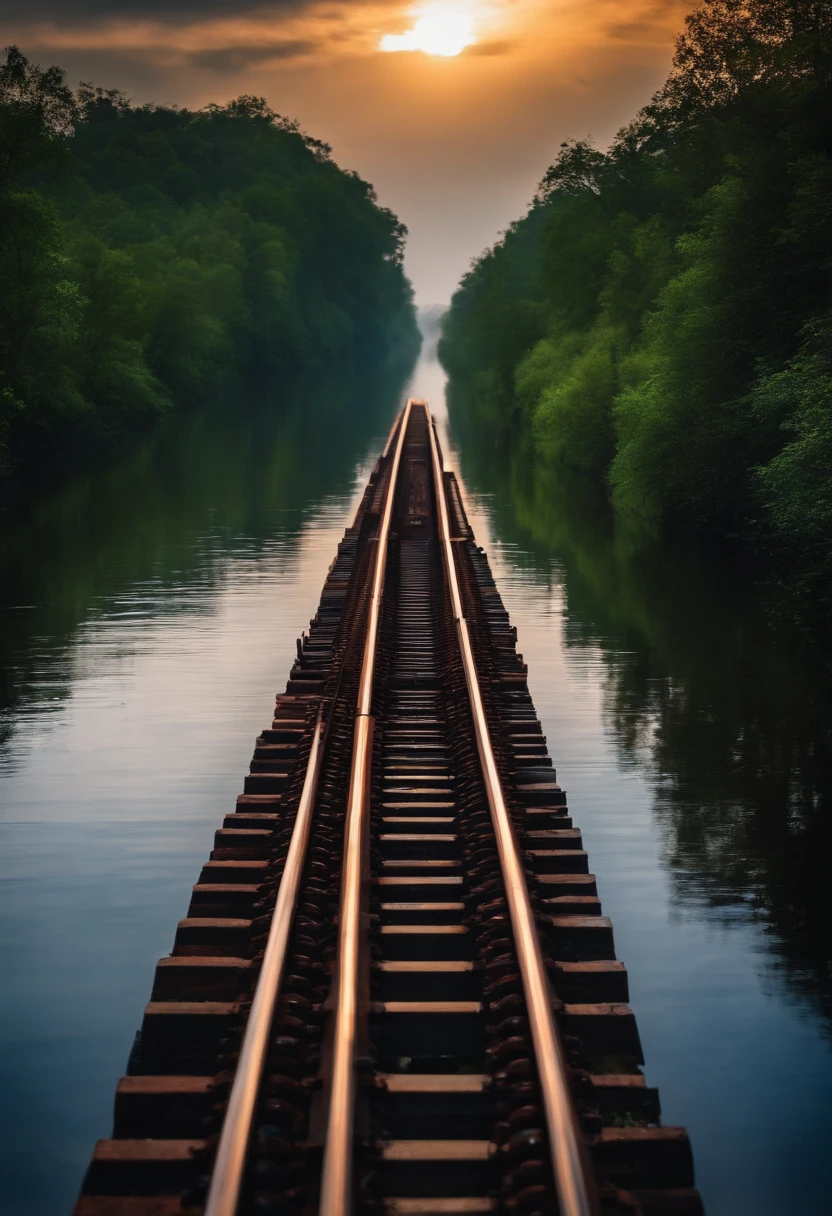 railway on water to infinity