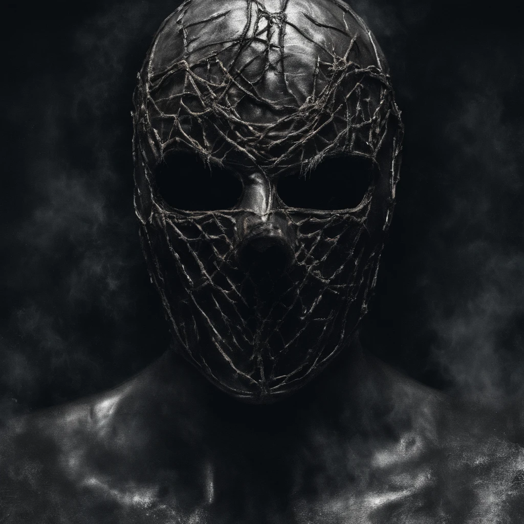make me a photo realistic masked horror icon