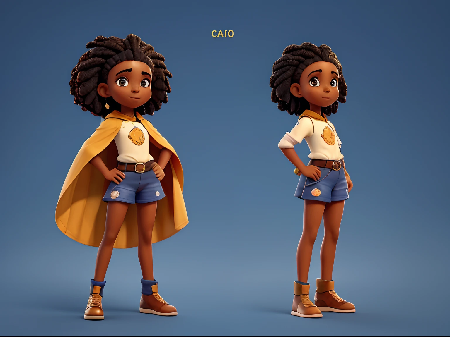 Create an image of a black ninja after an apocalypse in the future, afro cabelo caindo para frente, Rasta type but braided, corpo inteiro, vestindo um traje indiano ribulo africano corpo inteiro, A realistic 4K phoenix with blue feathers, dourado, cosmico , com uma Moreno, de cabelo afro cabelo caindo para frente, Rasta type but braided, Estilo Art Vista de Corpo Inteiro, plano completo, vista frontal, Vista lateral, vista traseira, de personagem, Multiple views and poses, various points of view, um personagem, corpo inteiro, personagem com menos, estilo de roupa, no mesmo Estilo de cabelo, less Type of footwear, strong full-body vision, plano completo, vista frontal, vista traseira, design de personagem, Multiple views and poses, various points of view, de um personagem, corpo inteiro,, personagem com mesmo, estilo de roupa, no mesmo Estilo de cabelo, same type of footwearThe route follows the cores of the Cape Verde flag. The top is deep blue, simbolizando o oceano que cerca as ilhas. The chest and the central part are white, representando a paz e a unidade do povo cabo-verdiano. The sleeves and legs are red, denoting determination and spirit, do 10 Estrelas Douradas, : Ten gold stars are prominently displayed at the top of the costume, ao longo do peito e ombros, representando as 10 principais ilhas de Cabo Verde. Cada estrela, It is carefully detailed and shines brightly against the background Star Belt A wide belt, also golden, is used in Tribal Details, O traje incorpora elementos tribais discretos em seu design, referencing the cultural heritage of Cape Verde