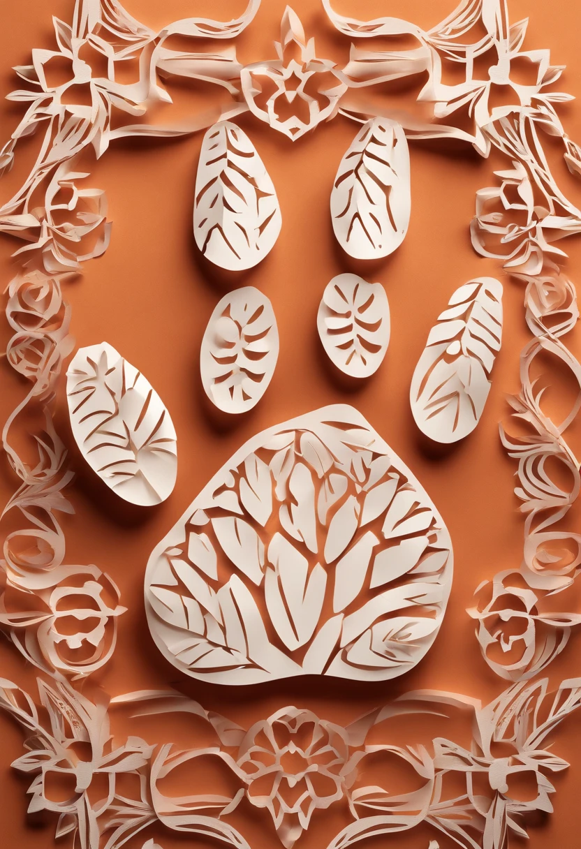 dog paw print, human palm print, warm colors, light atmosphere