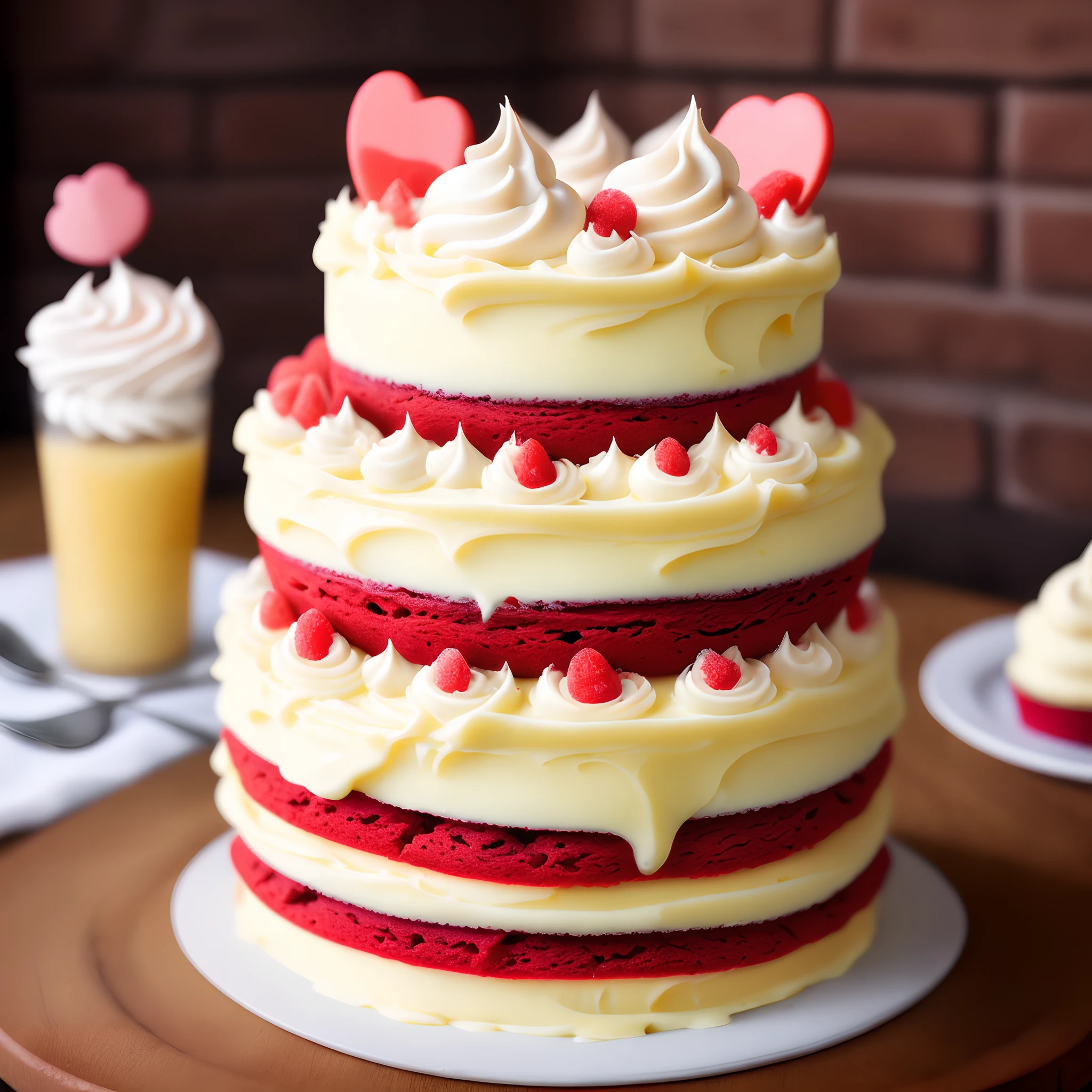 Bolo Red Velvet com Cream Cheese Frosting