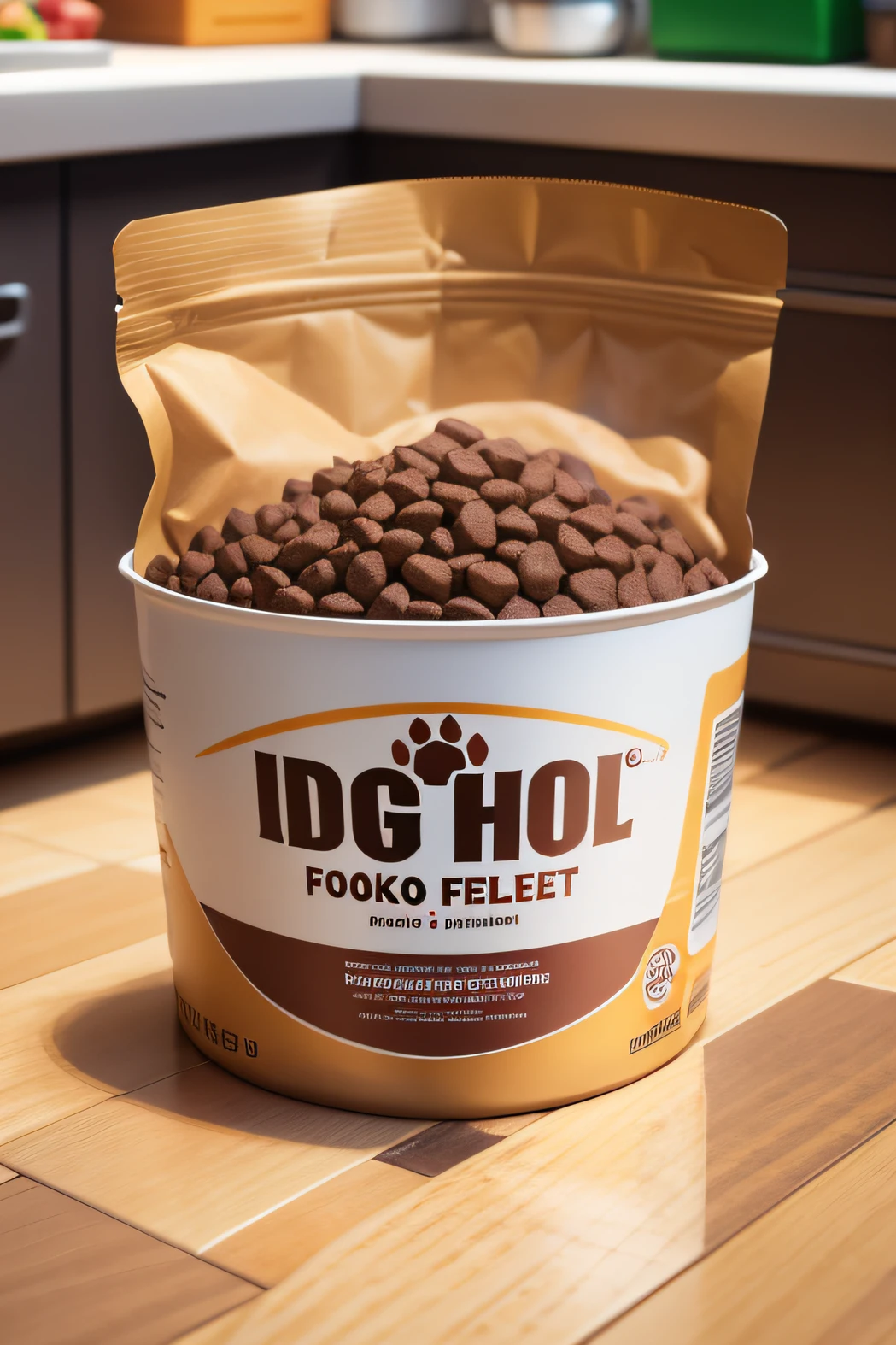 Dog food package